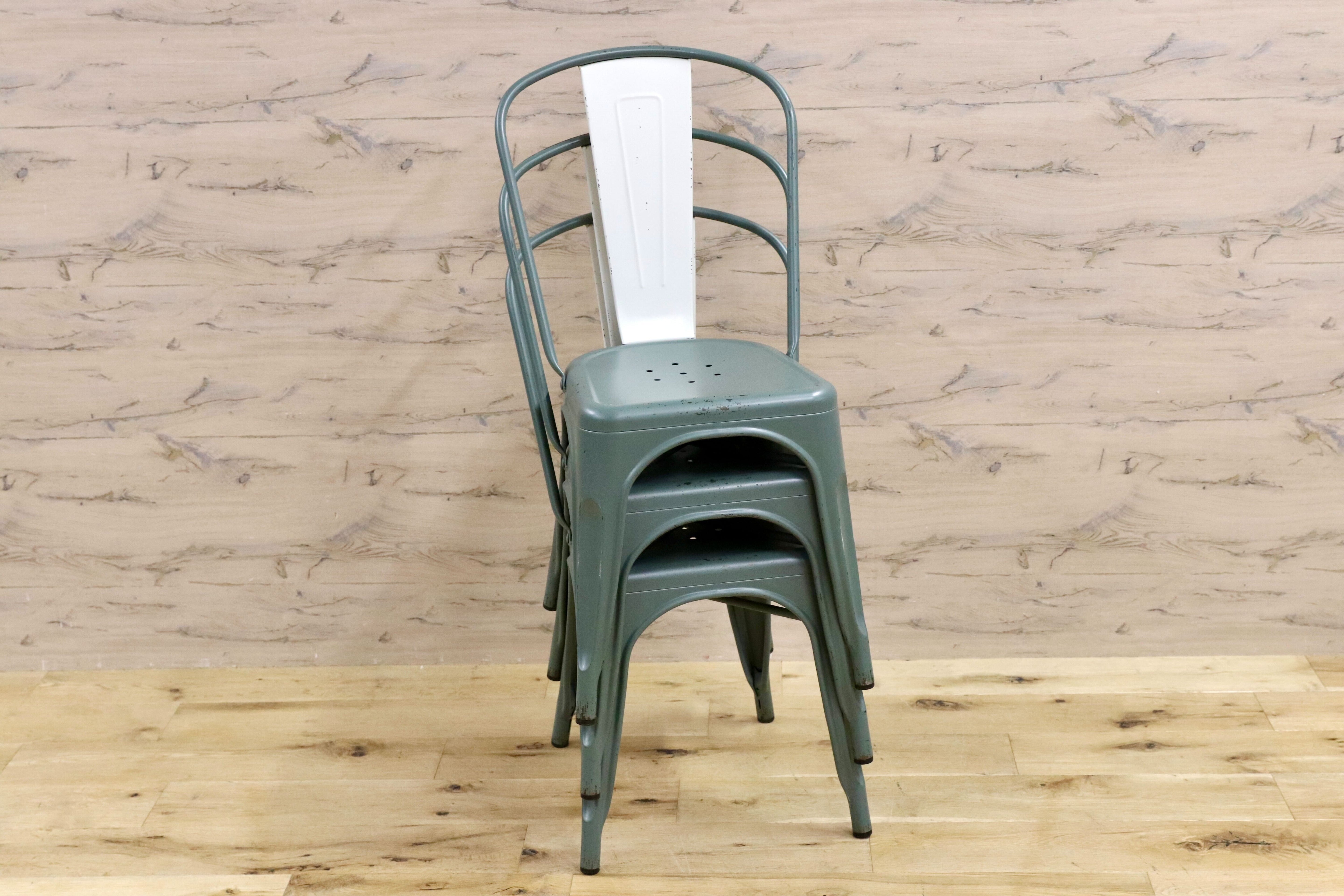 GMHN110A○CRASH GATE / クラッシュゲート GREG グレッグ ダイニングチェア 椅子 3脚セット スタッキング インダストリアル 関家具