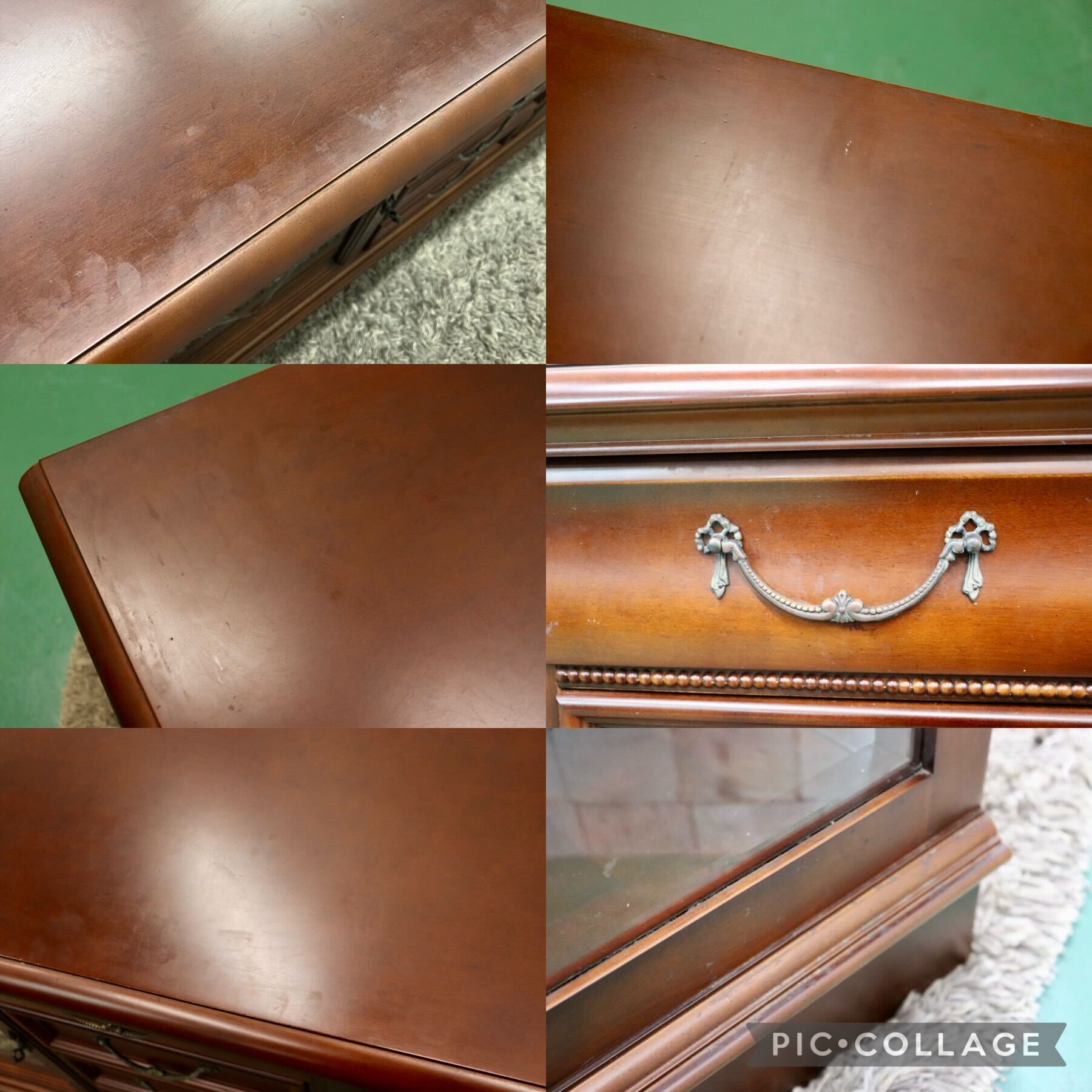 GMGK344○Lynn Hollyn / リンホーリン サイドボード リビングボード 飾り棚 4段チェスト クラシック IDC大塚家具 定価約35万