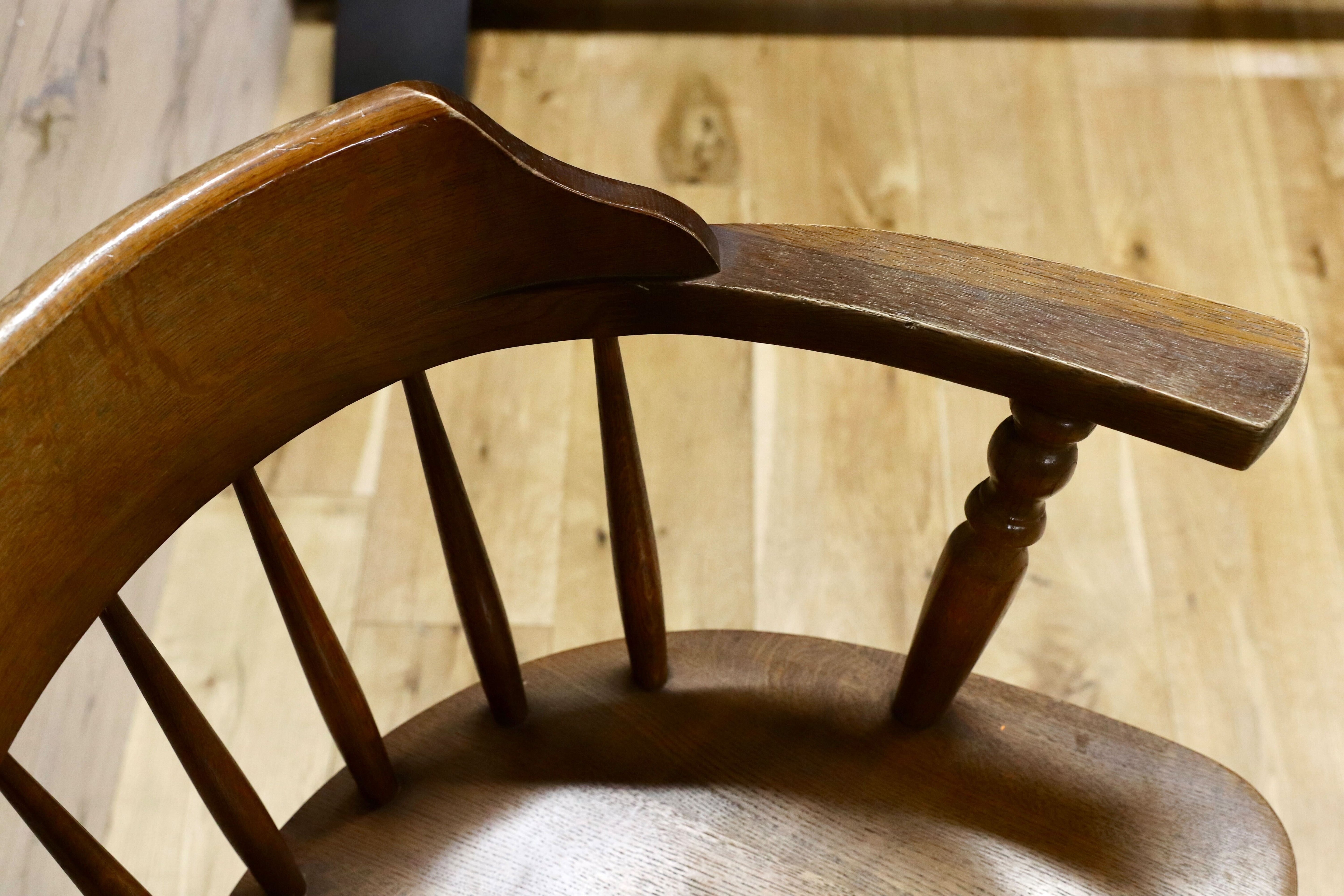 GMGH406C○柏木工 / KASHIWA ダイニングチェア 椅子 ウィンザーチェア オーク無垢材 レトロ カントリー 飛騨家具 アンティーク