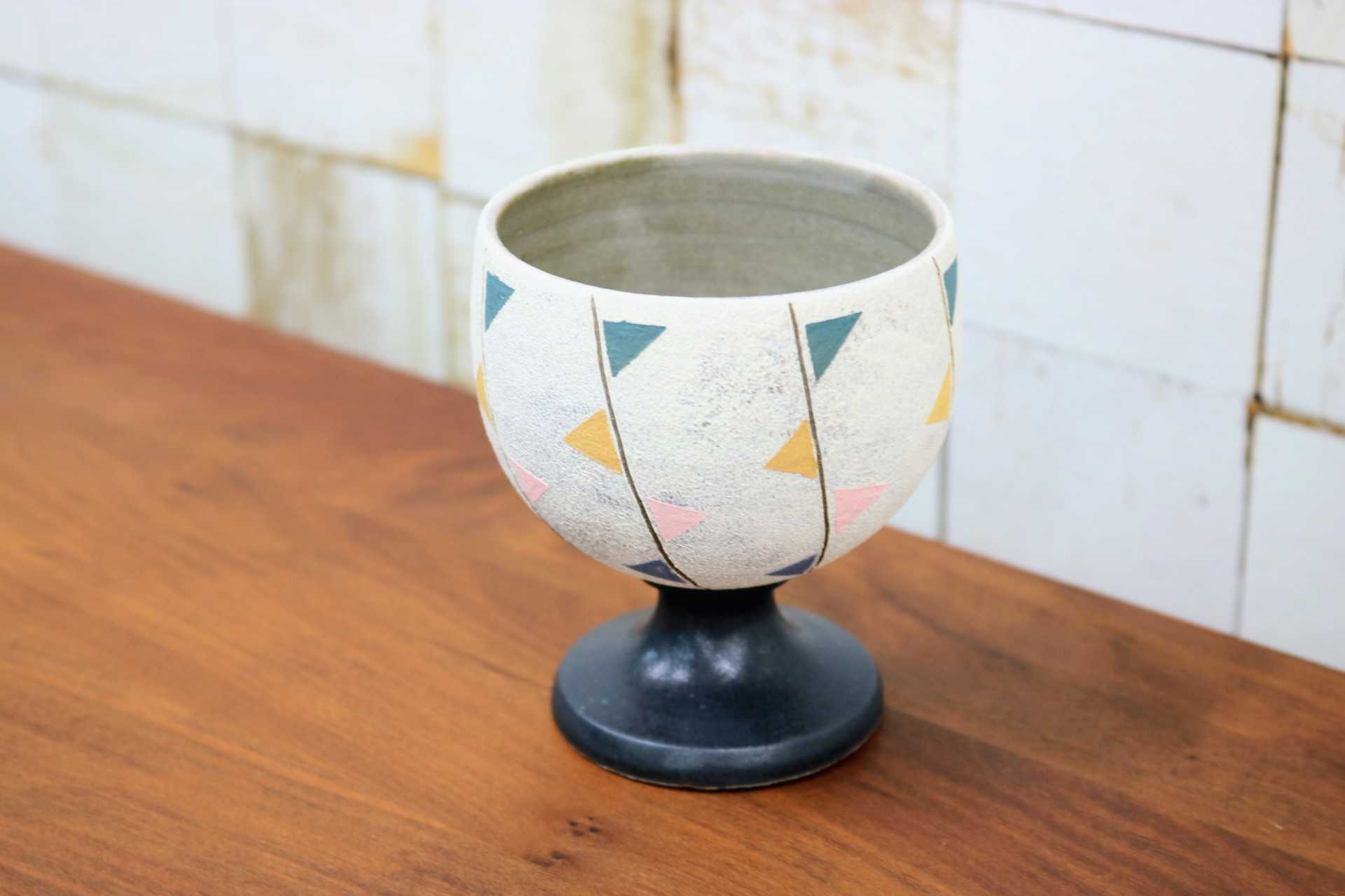 GMJO96A◯市野悟窯 市野哲次 丹波焼 ワインカップ 陶器 現代陶芸 丹波篠山 作家物