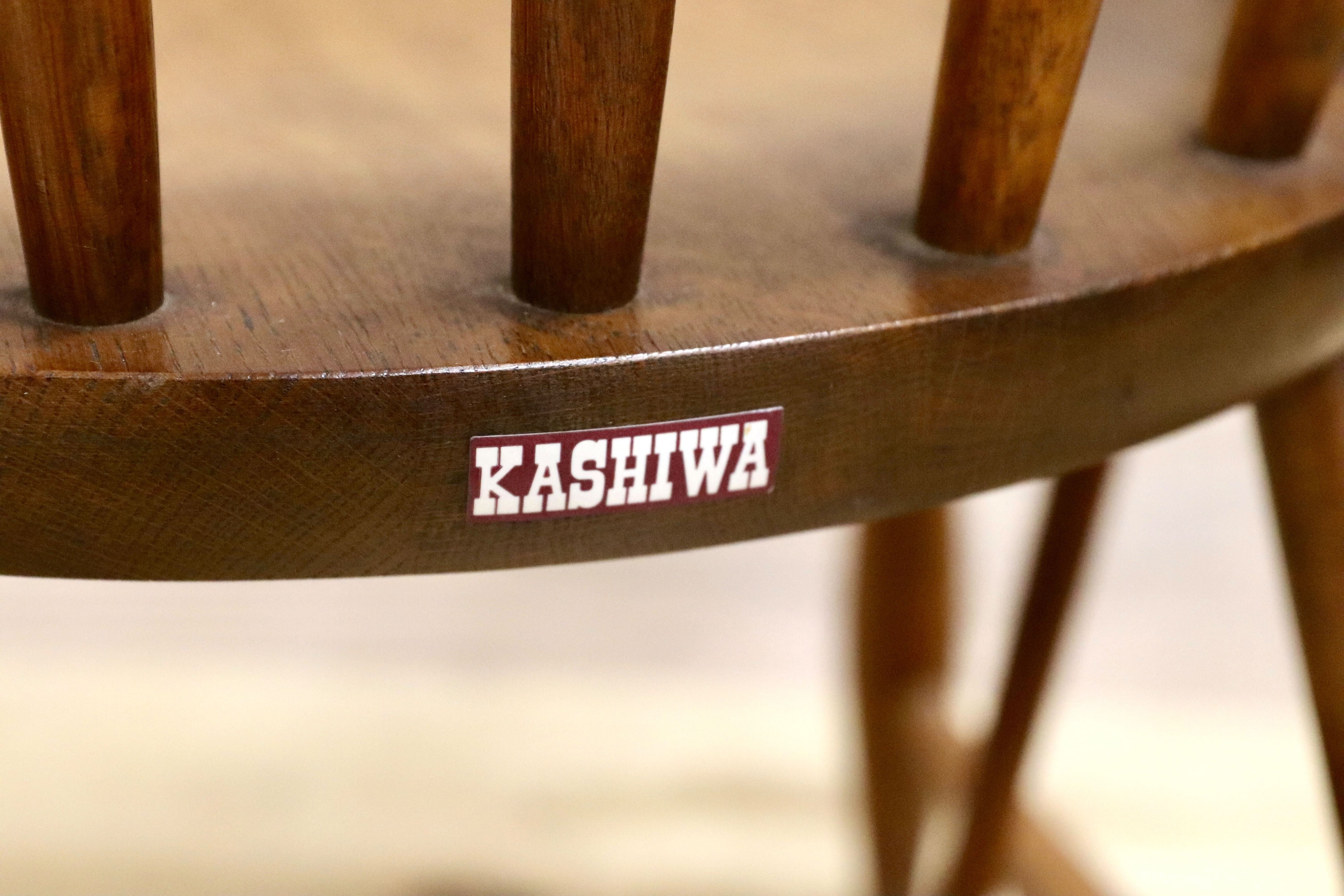 GMGH406C○柏木工 / KASHIWA ダイニングチェア 椅子 ウィンザーチェア オーク無垢材 レトロ カントリー 飛騨家具 アンティーク