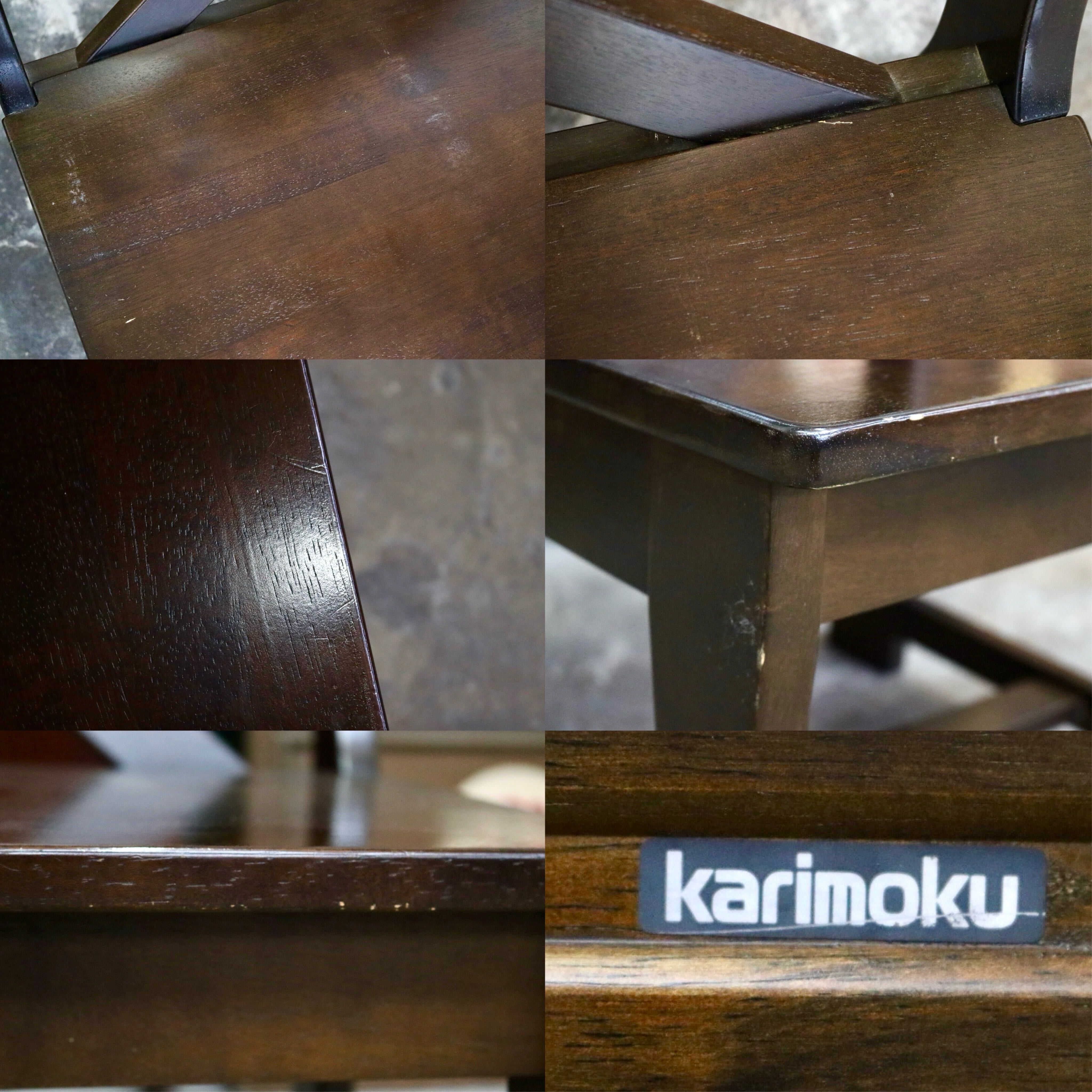 GMJH295B○karimoku / カリモク RUSTIC ルスティック アームレスチェア ベンチチェア 椅子 国産家具 廃番 ヴィンテージ