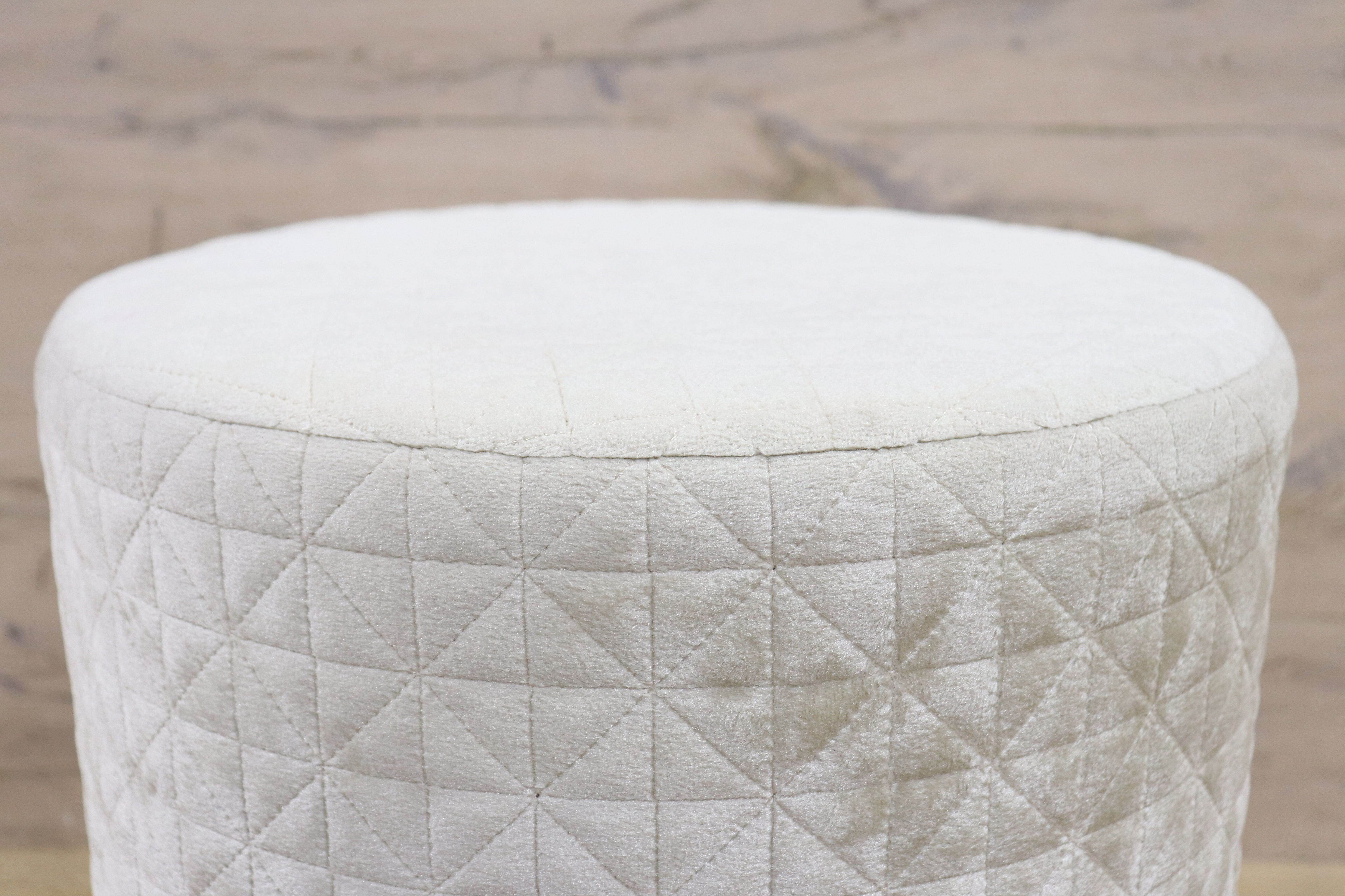 GMHK795B○Francfranc / フランフラン ジェムスツール スツール 椅子 ファブリック ホワイト ドレッサー モダン ラグジュアリー