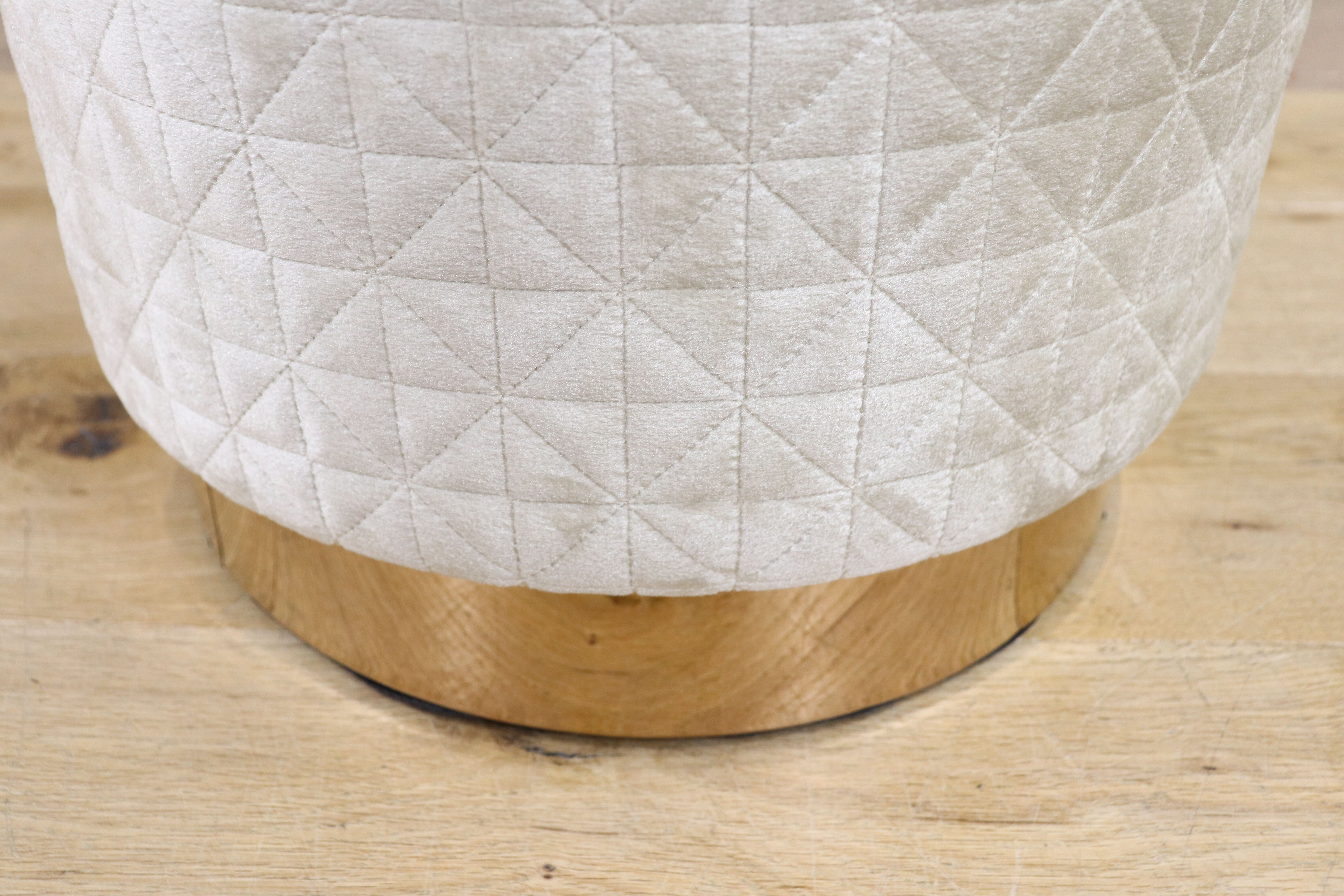 GMHK795B○Francfranc / フランフラン ジェムスツール スツール 椅子 ファブリック ホワイト ドレッサー モダン ラグジュアリー