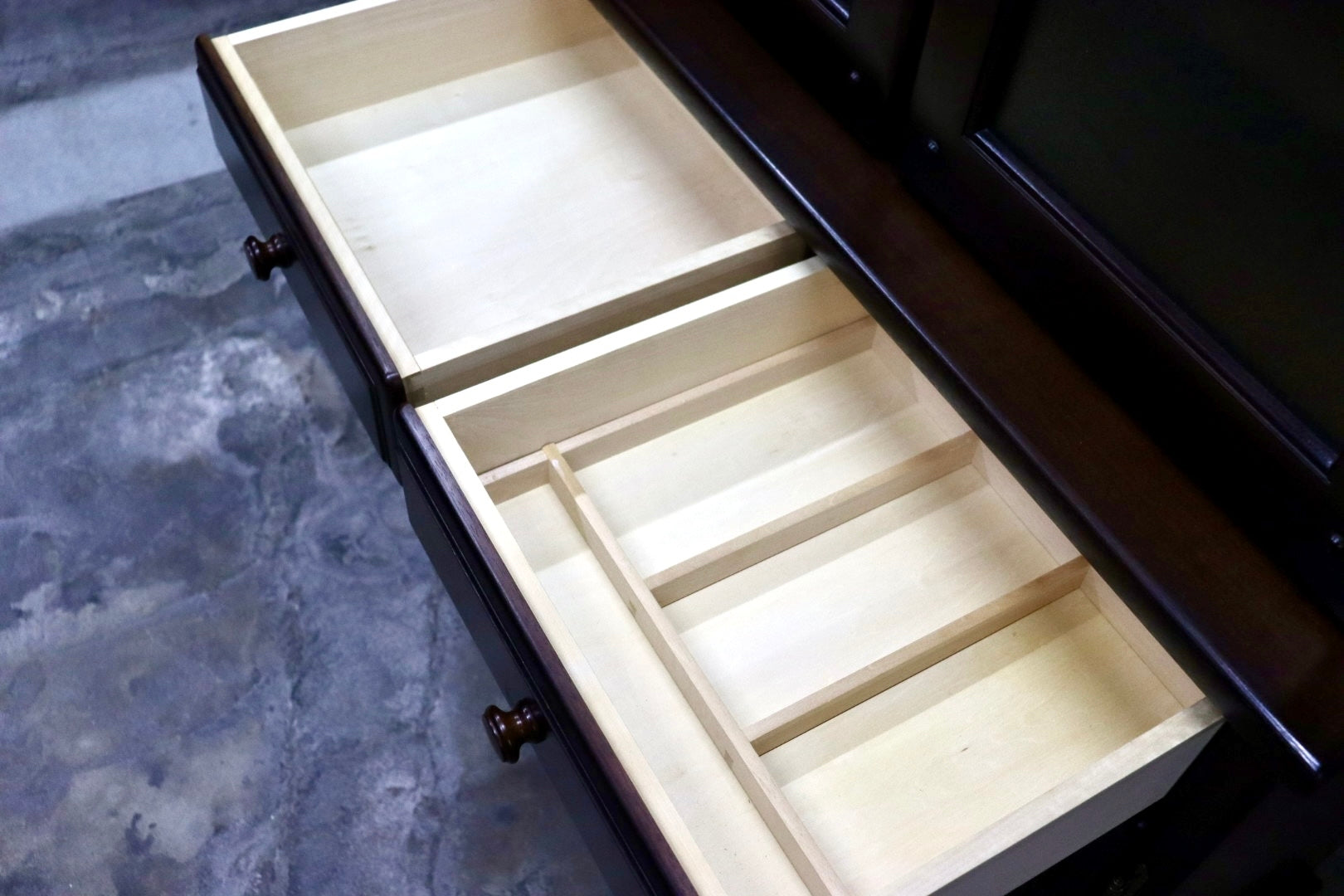 GMJS138○karimoku / カリモク ER3150 食器棚 カップボード 飾り棚 キャビネット カントリー 国産家具 レトロ 希少 美品