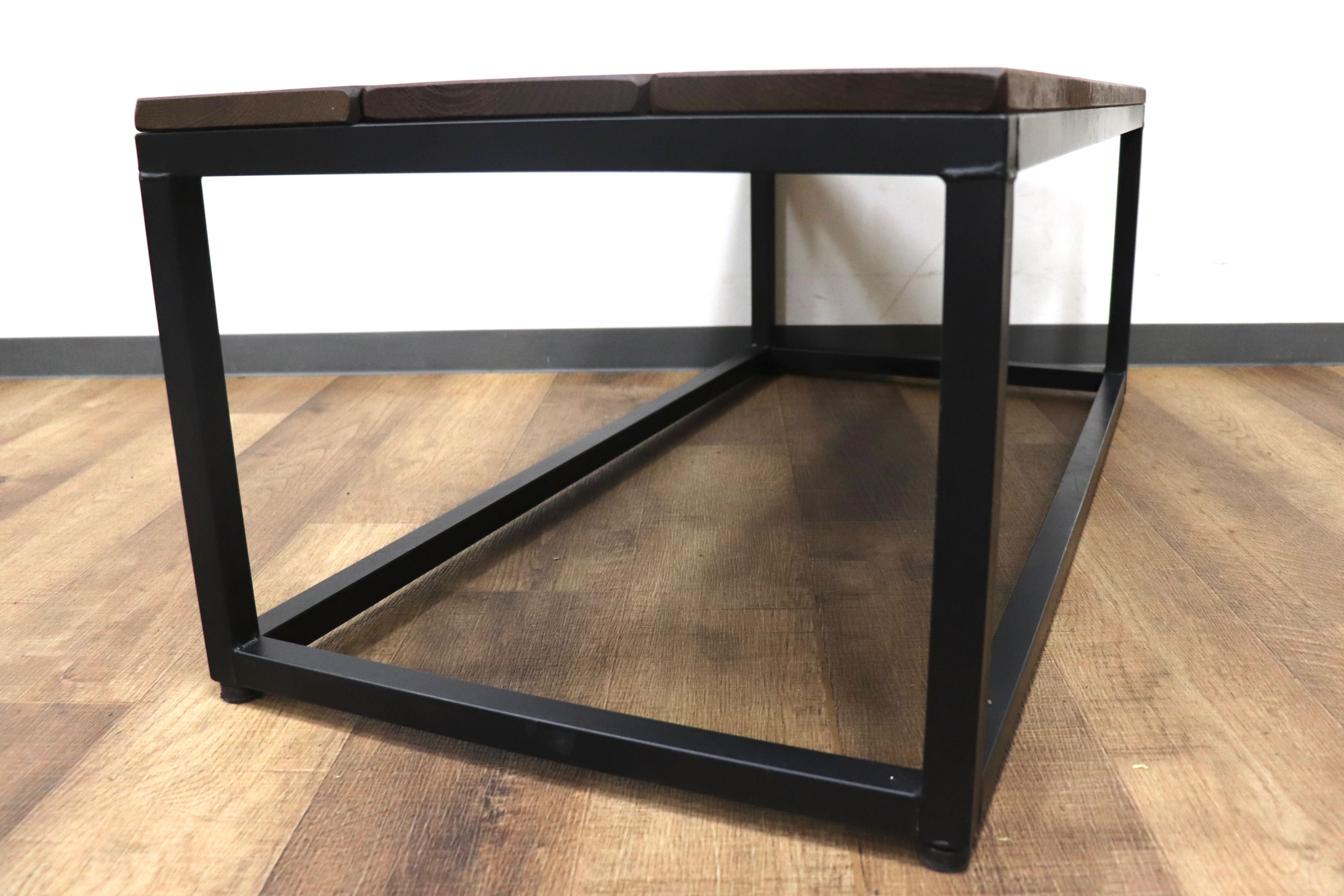 GMHK145○センターテーブル リビングテーブル コーヒーテーブル 古材 カントリー インダストリアル スチールフレーム 検) CRASH GATE