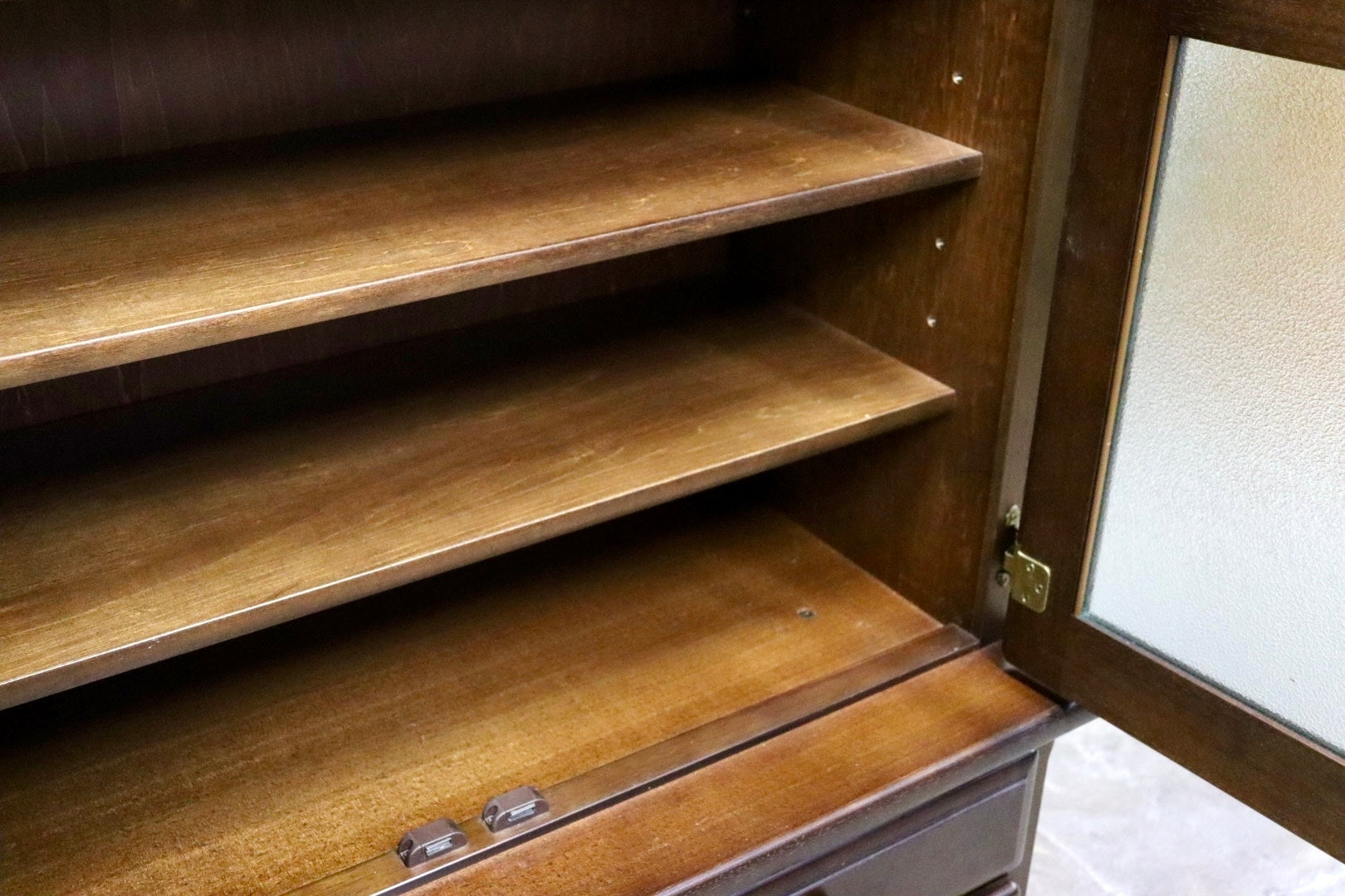 GMJS138○karimoku / カリモク ER3150 食器棚 カップボード 飾り棚 キャビネット カントリー 国産家具 レトロ 希少 美品