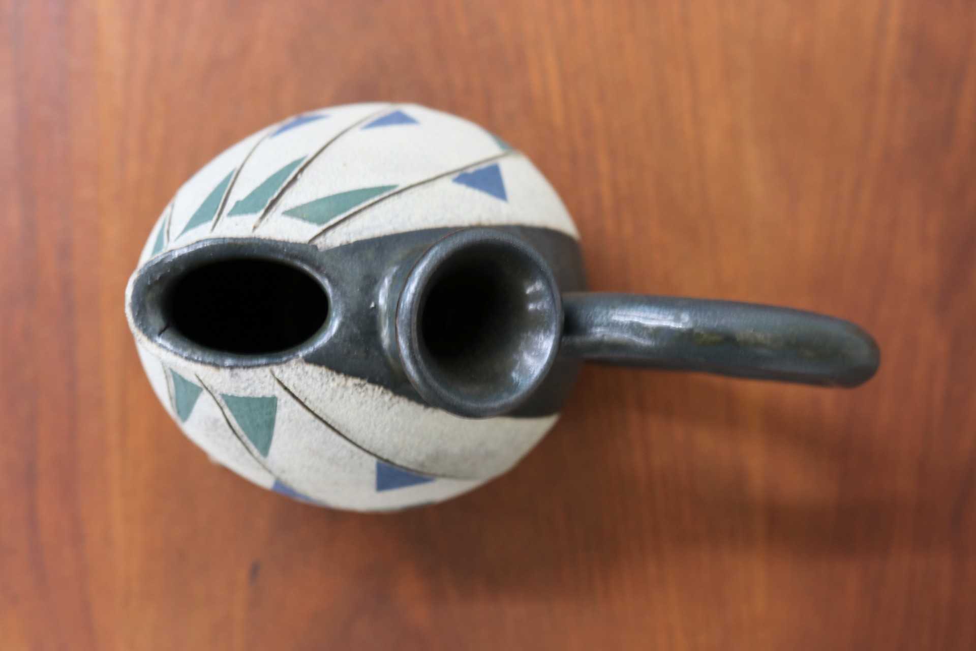 GMJO91C◯市野悟窯 市野哲次 丹波焼 酒器 足付き 陶器 現代陶芸 丹波篠山 作家物