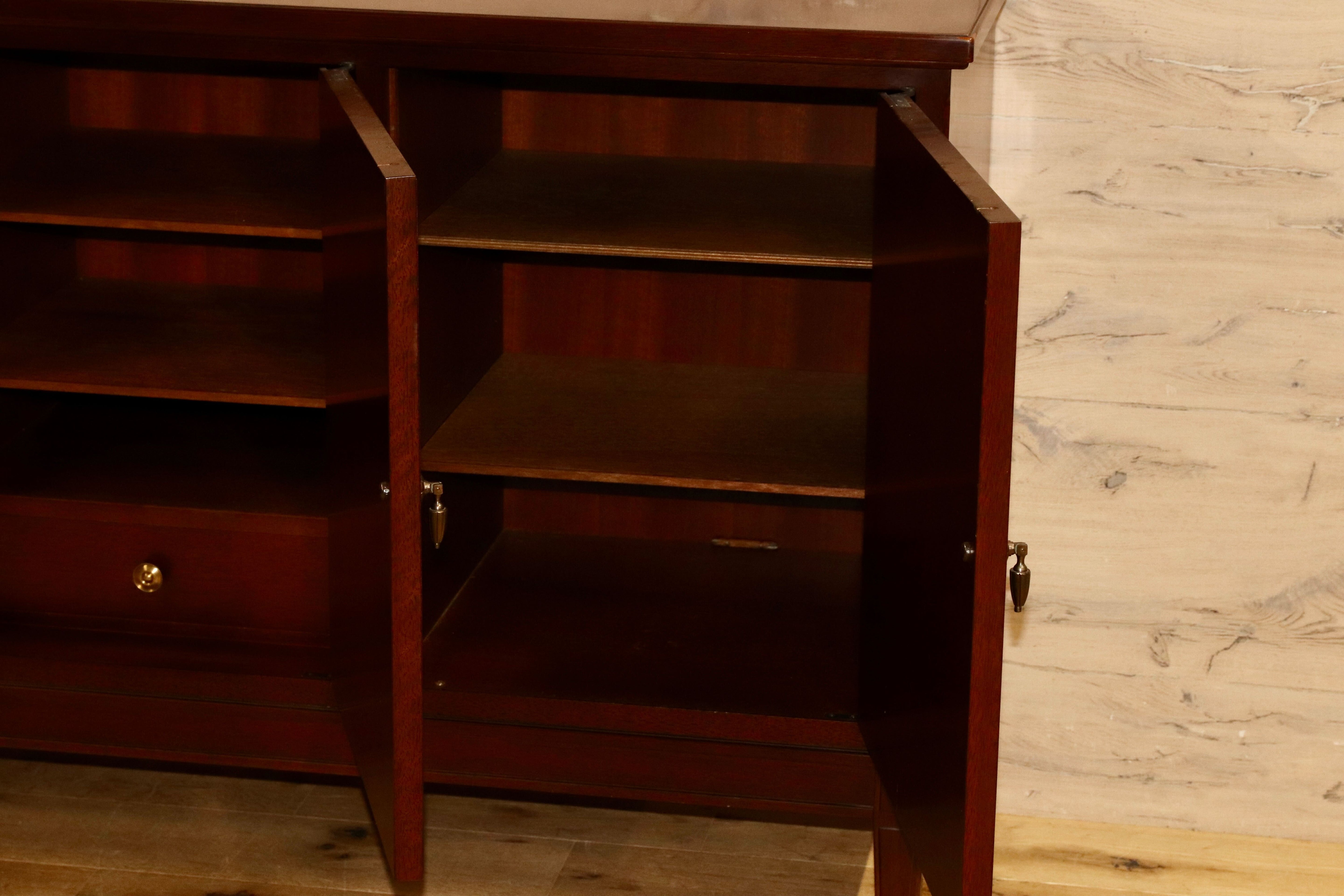 GMHK671○メープル不二家 サイドボード キャビネット リビングボード 神戸用家具 クラシック アンティーク調 稀少