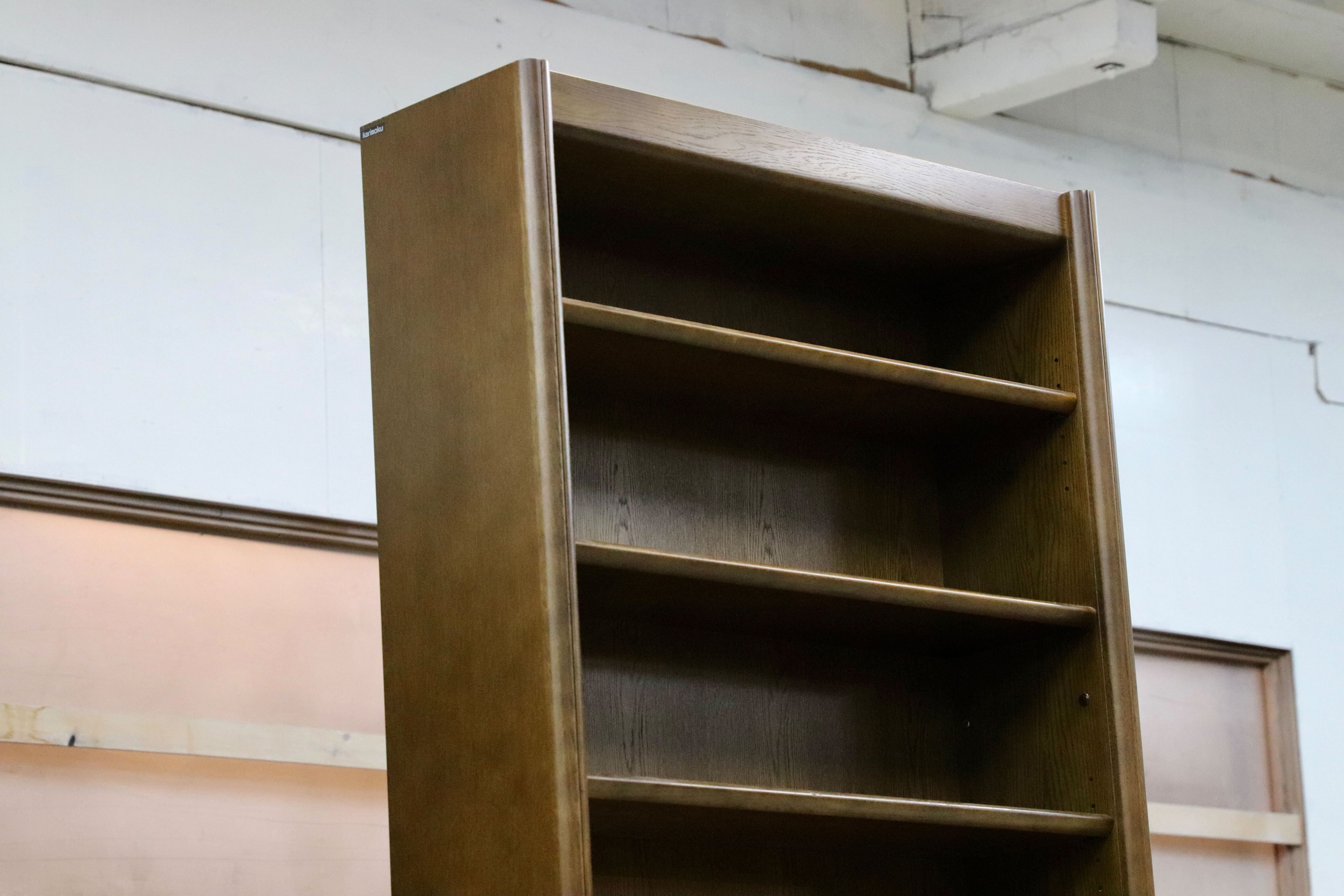 GMHH354B○karimoku / カリモク ブックシェルフ ラック 棚 本棚 書棚 飾り棚 キャビネット オーク ブラウン 国産家具