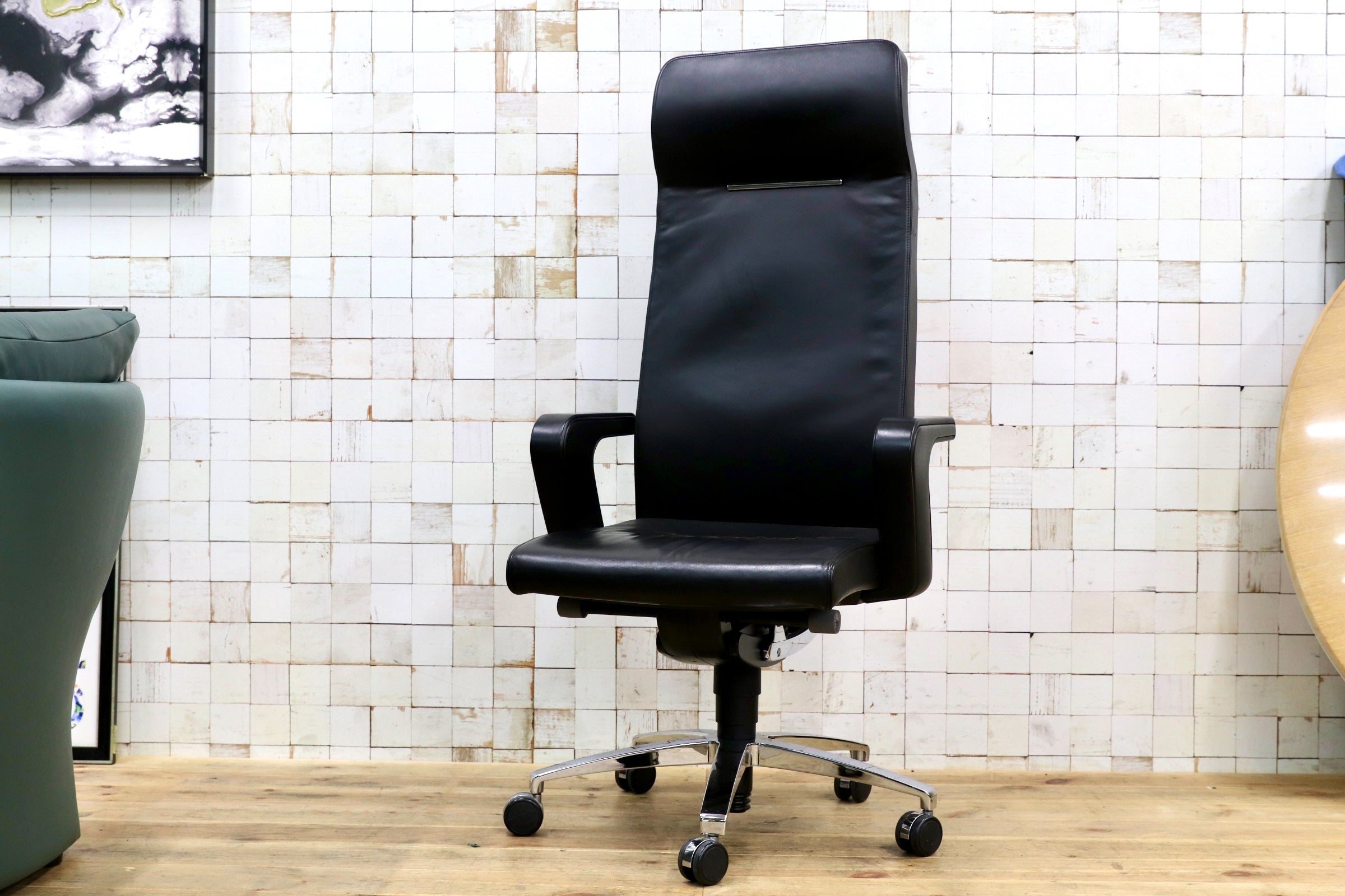 GMJK172A○SEDUS / セダス OF COURSE EXECUTIVE CS-103 エグゼクティブチェア デスクチェア オフィスチェア 総本革 ドイツ製 定価約53万円