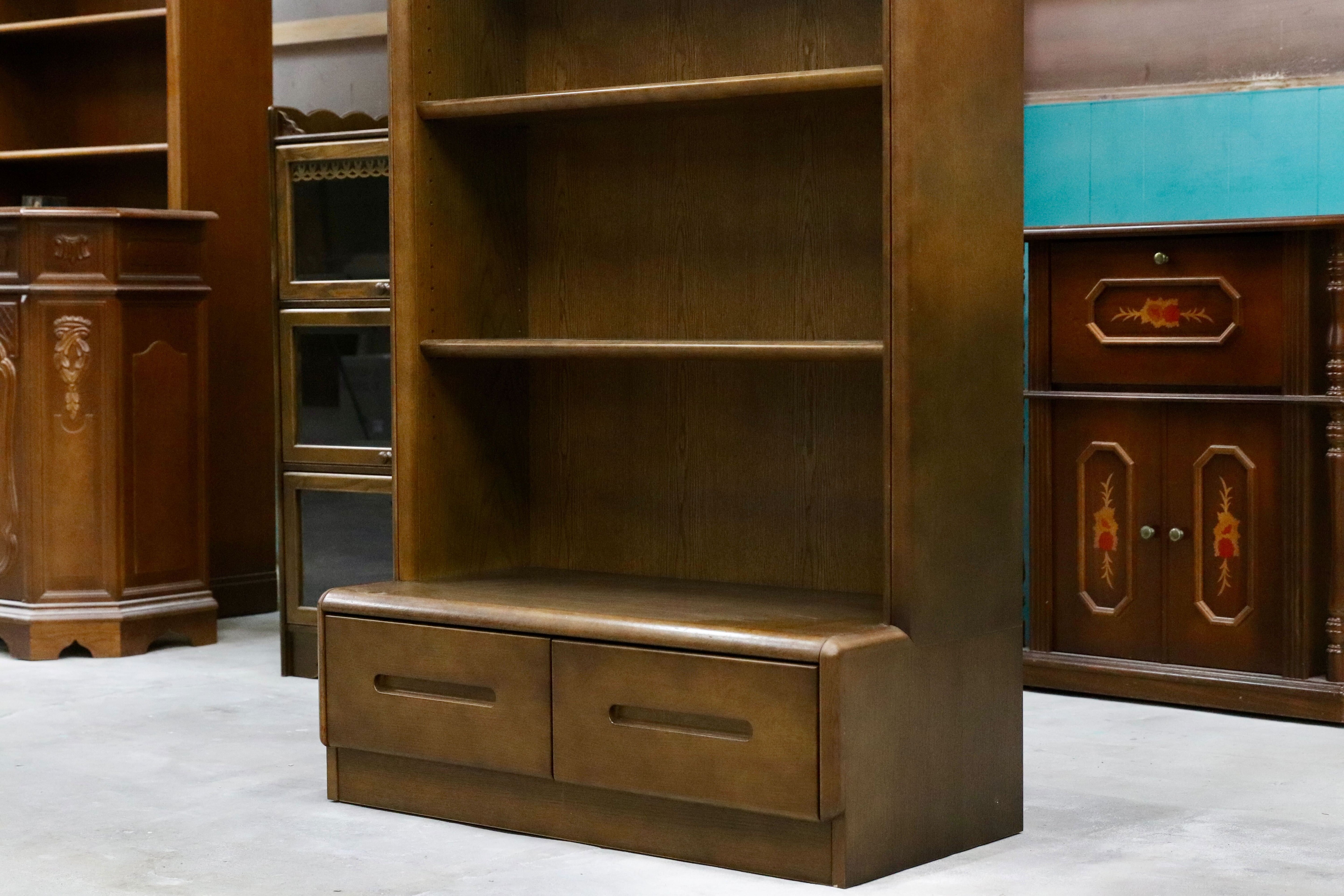 GMHH354B○karimoku / カリモク ブックシェルフ ラック 棚 本棚 書棚 飾り棚 キャビネット オーク ブラウン 国産家具