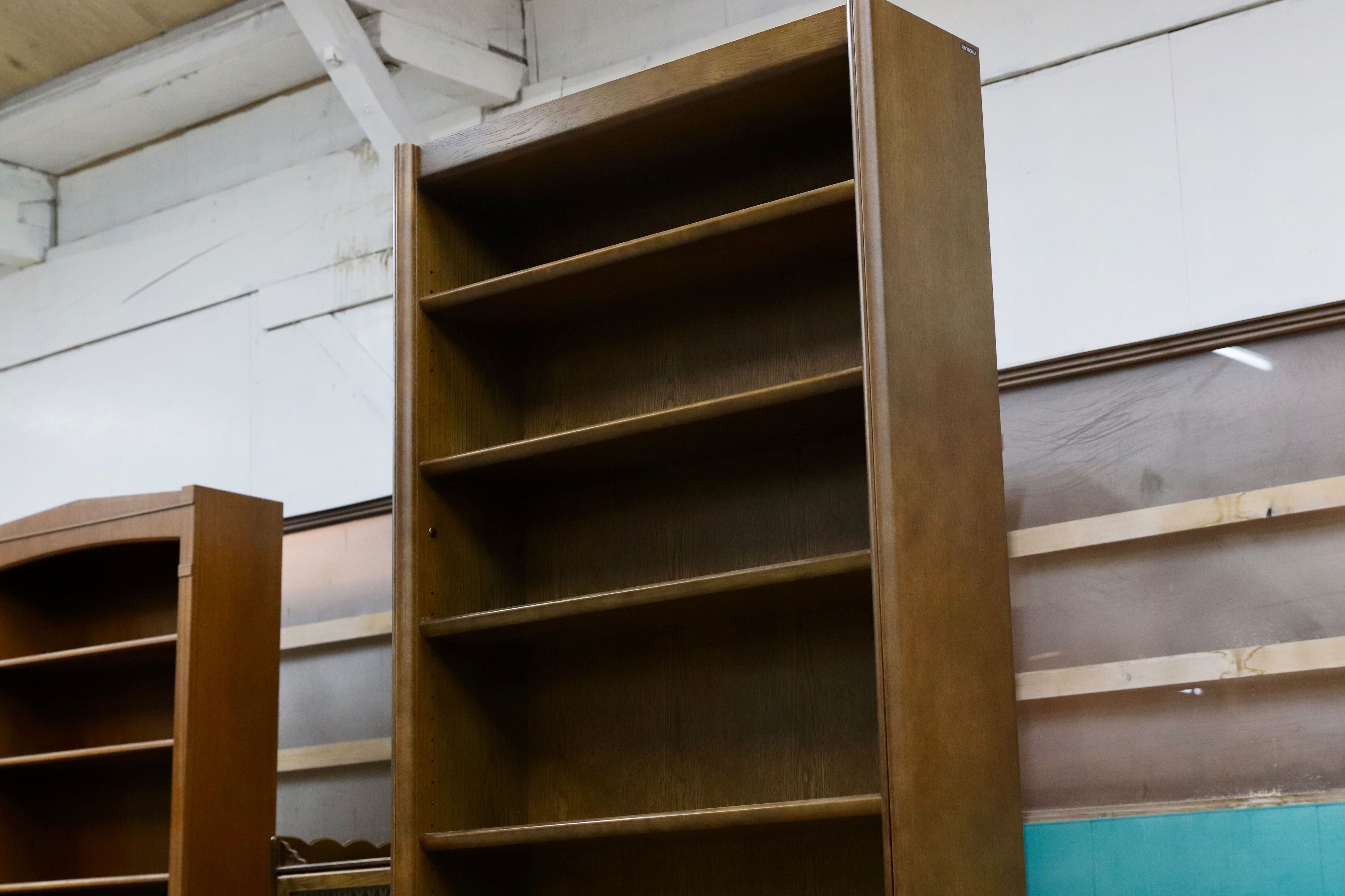 GMHH354B○karimoku / カリモク ブックシェルフ ラック 棚 本棚 書棚 飾り棚 キャビネット オーク ブラウン 国産家具