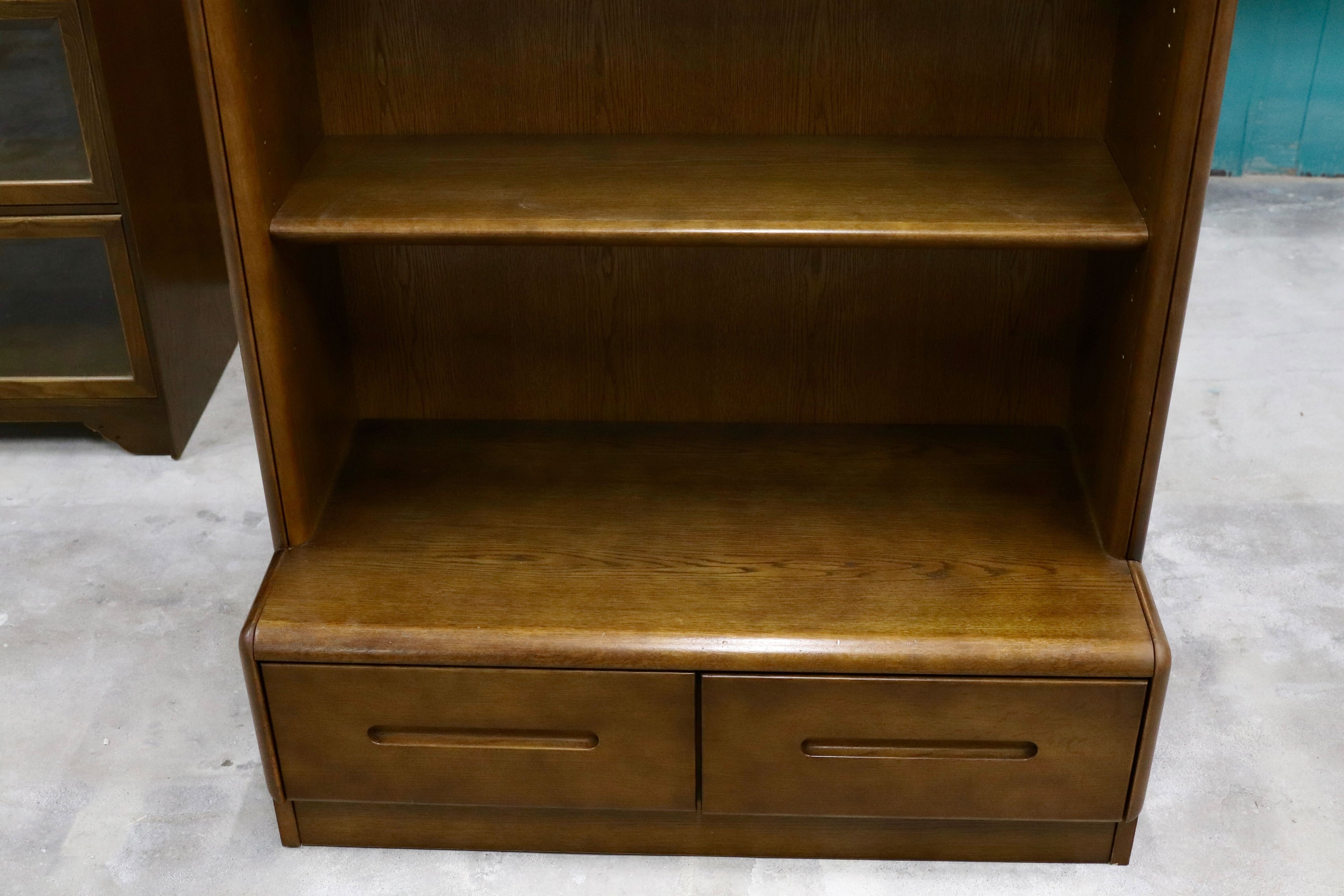 GMHH354B○karimoku / カリモク ブックシェルフ ラック 棚 本棚 書棚 飾り棚 キャビネット オーク ブラウン 国産家具