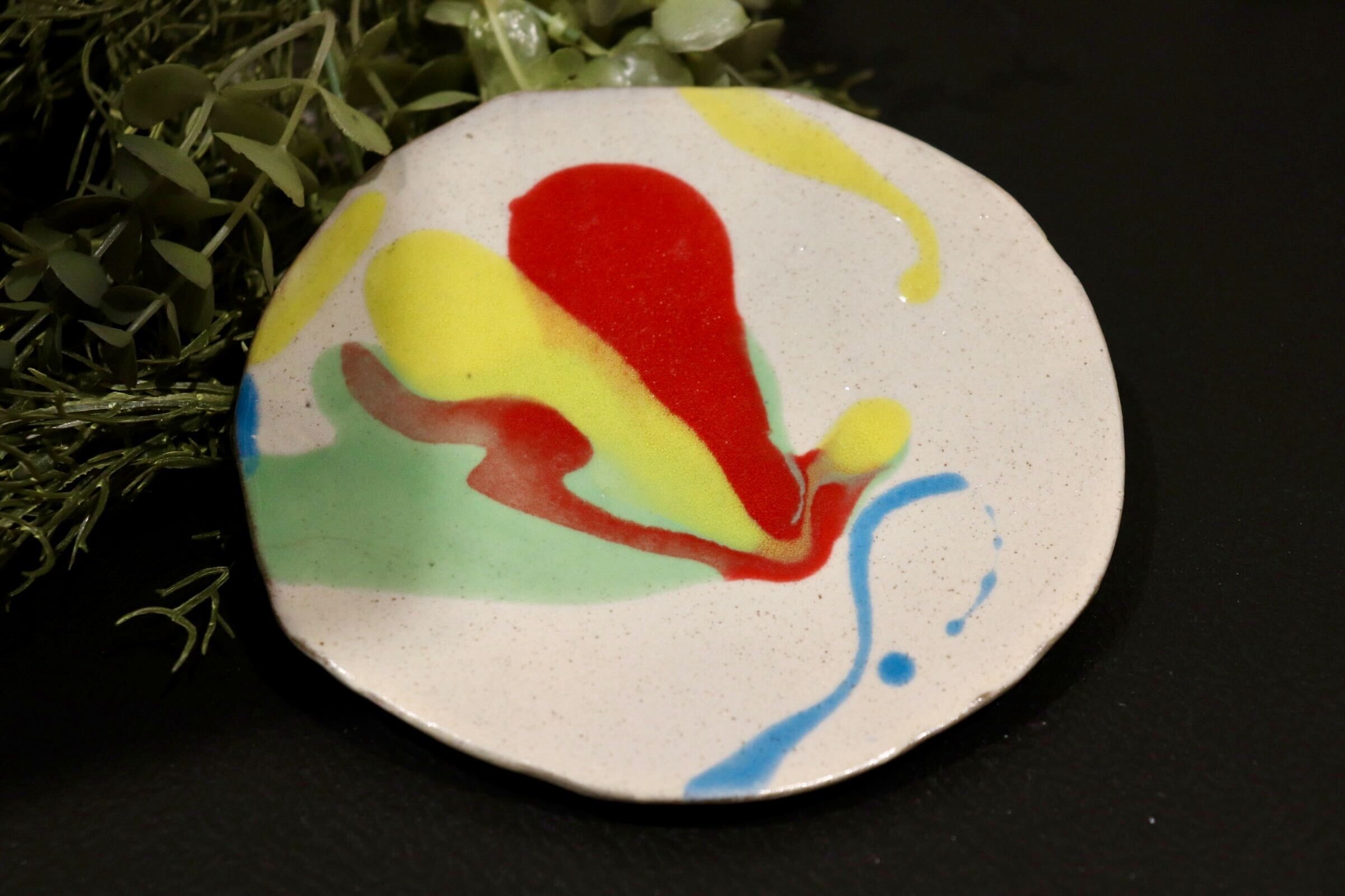 GMIO222D◯丹文窯 丹波焼 陶器 皿 プレート 伝統工芸 丹波篠山 未使用