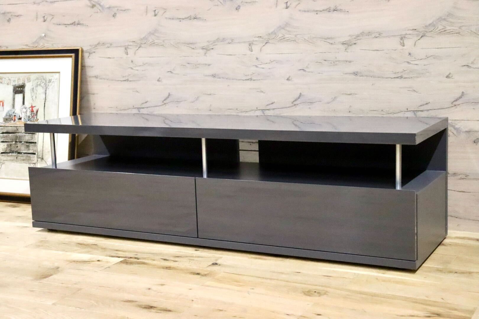 GMGK515○CUCINA / クチーナ TVボード AVボード ローボード リビング収納 グレー スタイリッシュ モダン