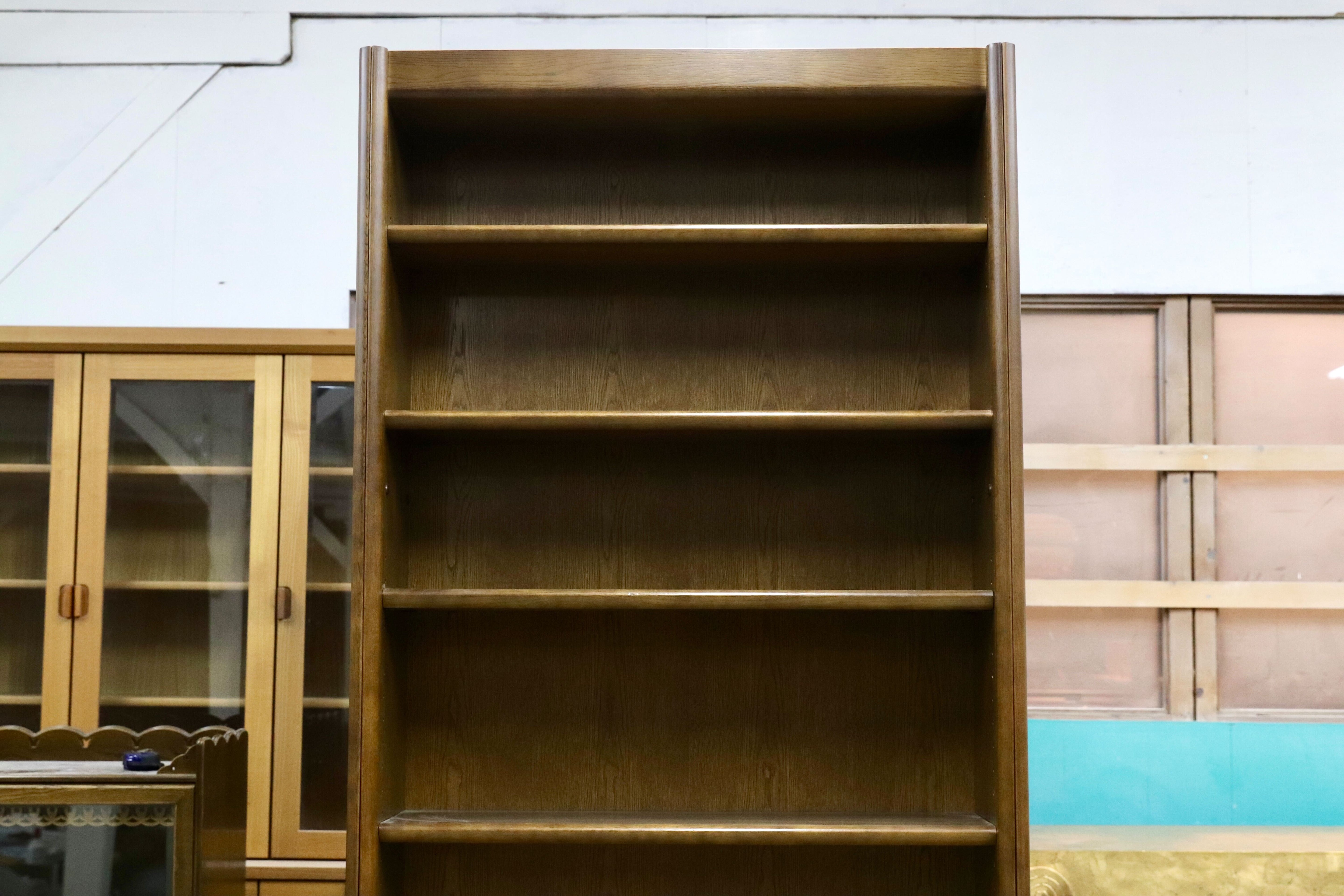 GMHH354B○karimoku / カリモク ブックシェルフ ラック 棚 本棚 書棚 飾り棚 キャビネット オーク ブラウン 国産家具