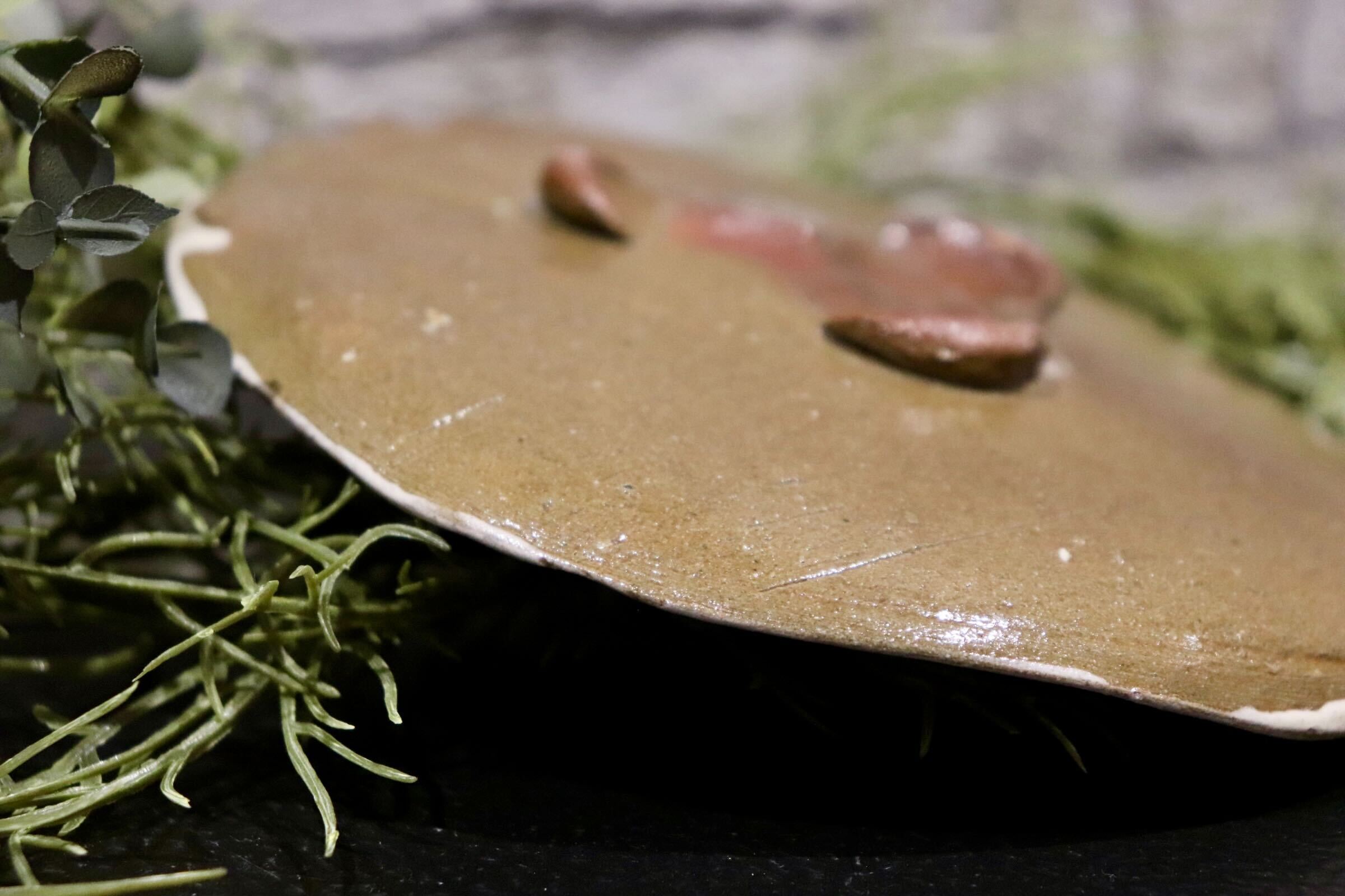 GMIO222D◯丹文窯 丹波焼 陶器 皿 プレート 伝統工芸 丹波篠山 未使用