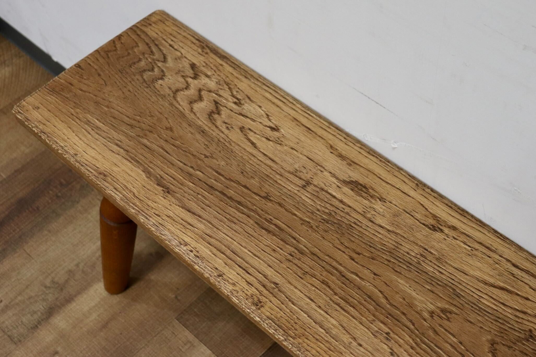 GMHH506○飛騨家具 特注 ダイニングベンチ ダイニングチェア 長椅子 ベンチ 腰掛け 椅子 シンプル 無垢 オーク材 ノスタルジック