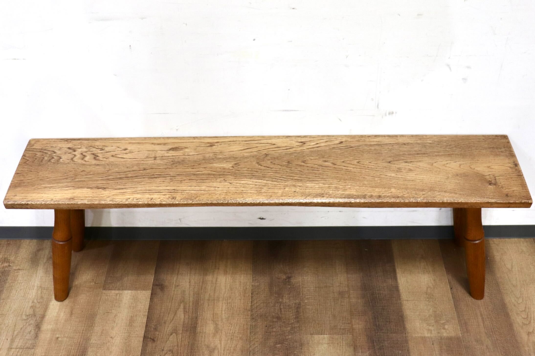 GMHH506○飛騨家具 特注 ダイニングベンチ ダイニングチェア 長椅子 ベンチ 腰掛け 椅子 シンプル 無垢 オーク材 ノスタルジック