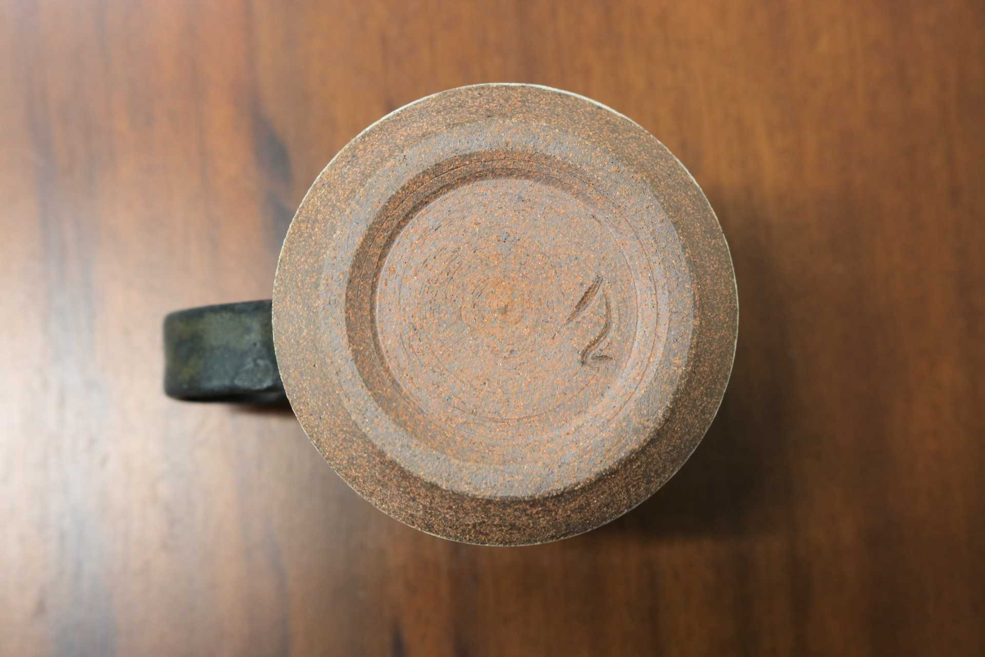 GMJO119I〇市野悟窯 市野哲次 丹波焼 彩色線象嵌 マグカップ 陶器 現代陶芸 作家物