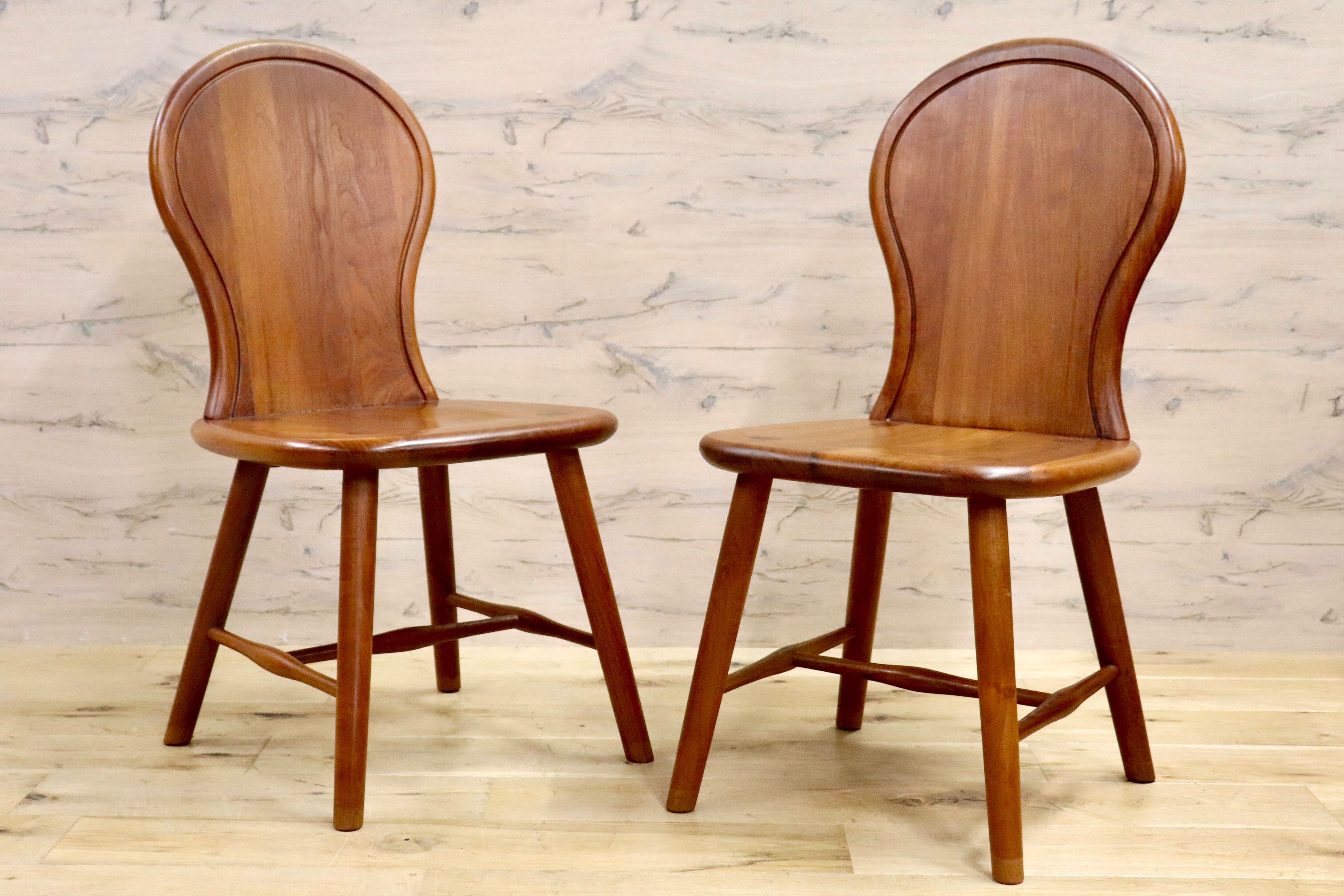 GMHK431A○FIVE STARS by Najico / ナジコ ダイニングチェア 2脚セット チーク無垢材 ナチュラル カントリー 北欧スタイル 稀少