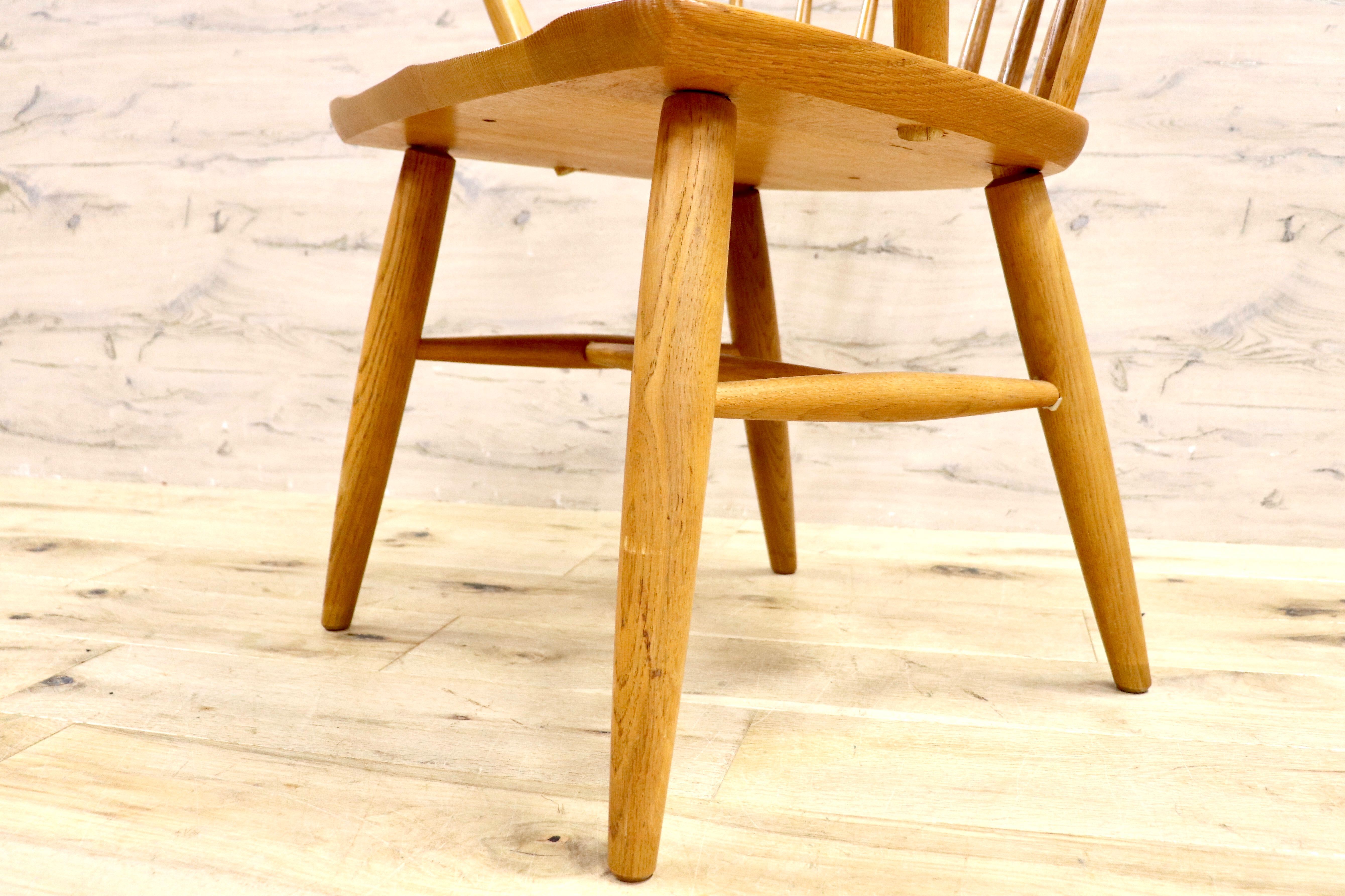 GMHK594B○柏木工 / KASHIWA ダイニングチェア アームチェア ウィンザーチェア 椅子 レトロ カントリー ナチュラル 国産家具 アンティーク