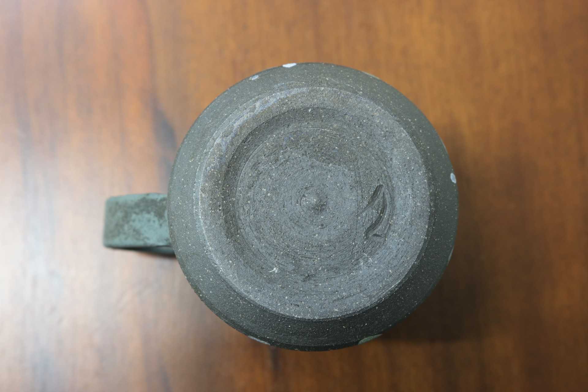 GMJO119L〇市野悟窯 市野哲次 丹波焼 彩色線象嵌 マグカップ 陶器 現代陶芸 作家物