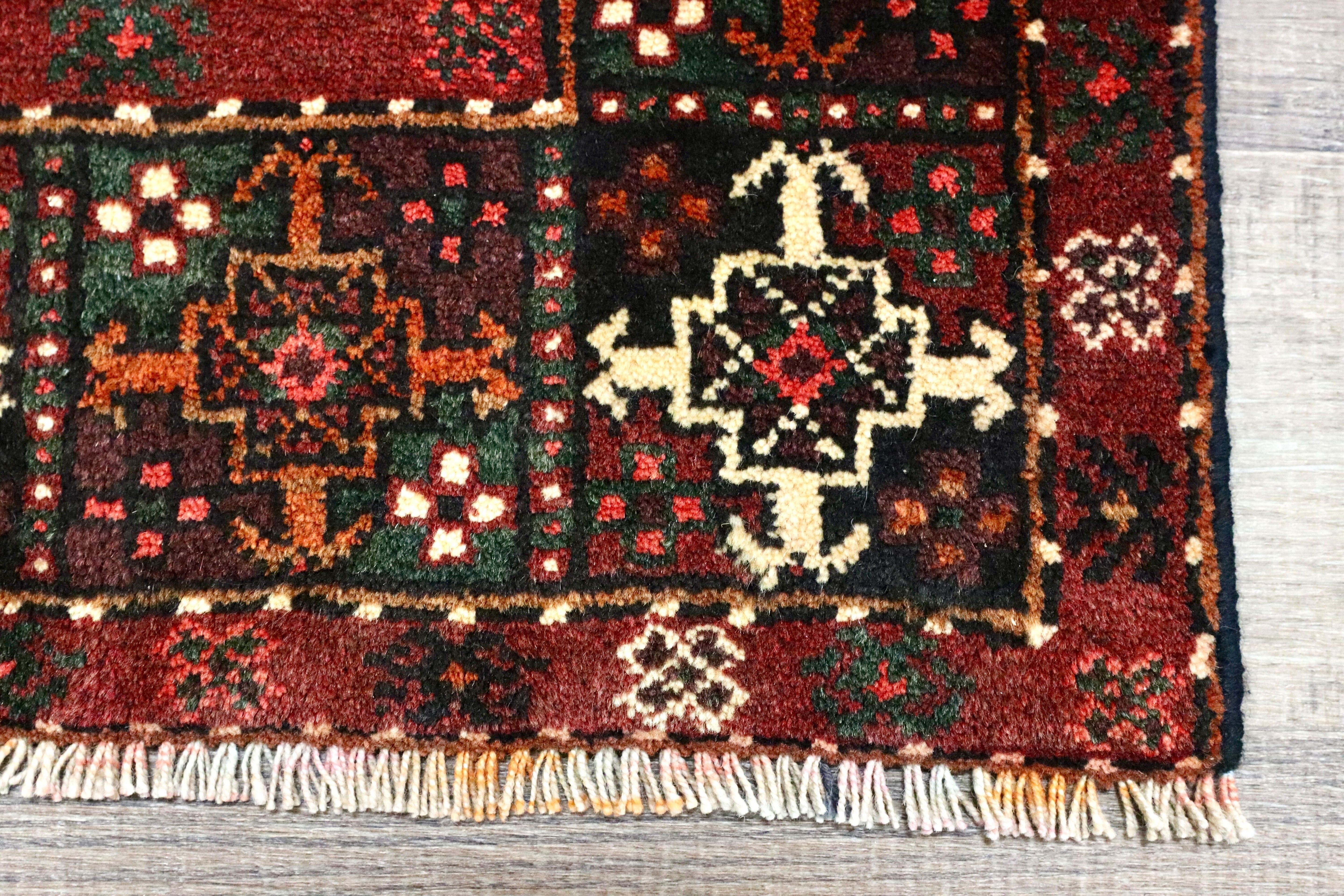 GMGO33○PERSIAN CARPET / ペルシャカーペット ペルシャ絨毯 手織り メダリオン トライバルラグ 70年代 ヴィンテージ デッドストック