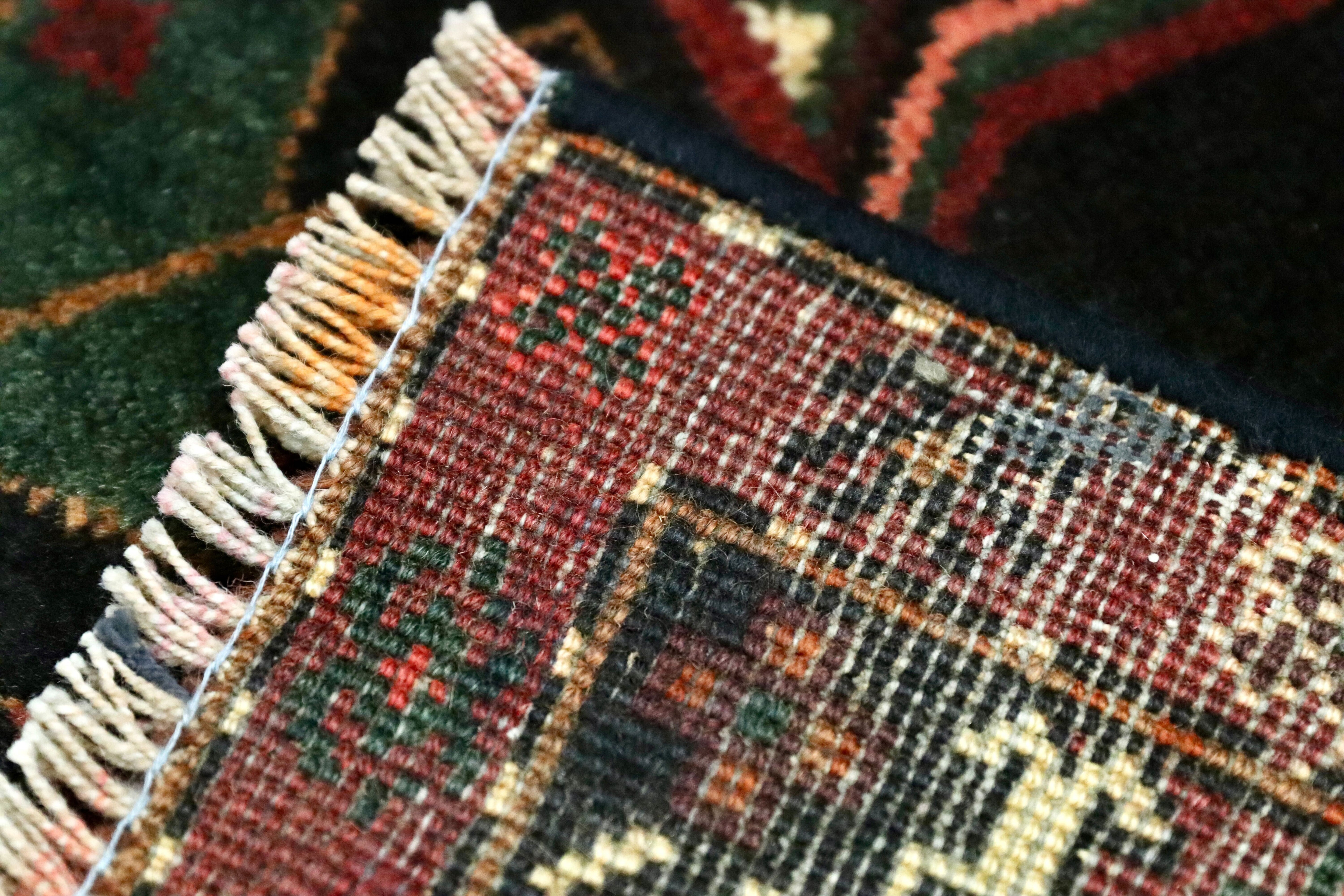 GMGO33○PERSIAN CARPET / ペルシャカーペット ペルシャ絨毯 手織り メダリオン トライバルラグ 70年代 ヴィンテージ デッドストック