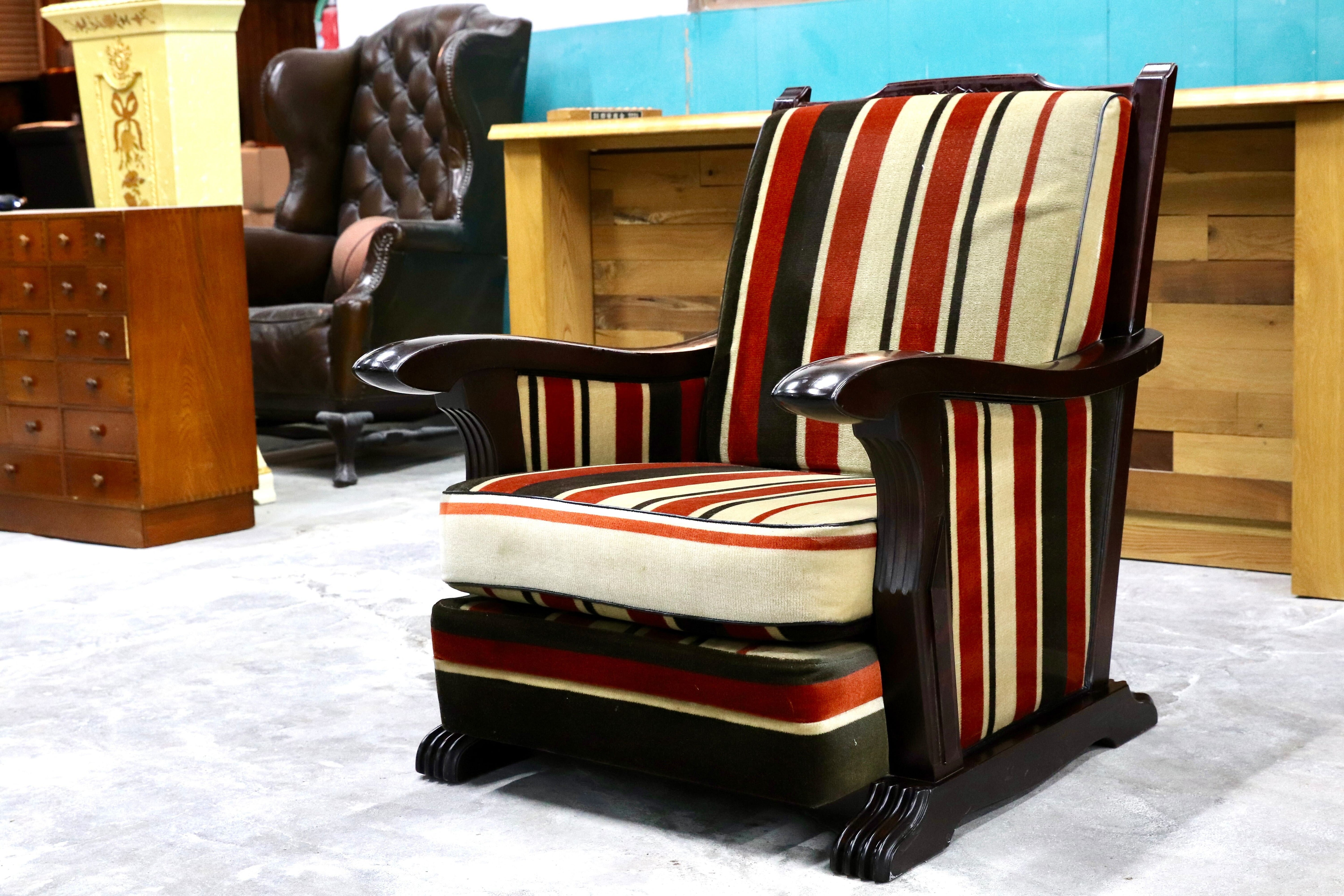 GMHK438A○モリシゲ / MORISHIGE 1人掛けソファ アームチェア シングルソファ 和モダン IDC大塚家具 クラシック ヴィンテージ 大正モダン