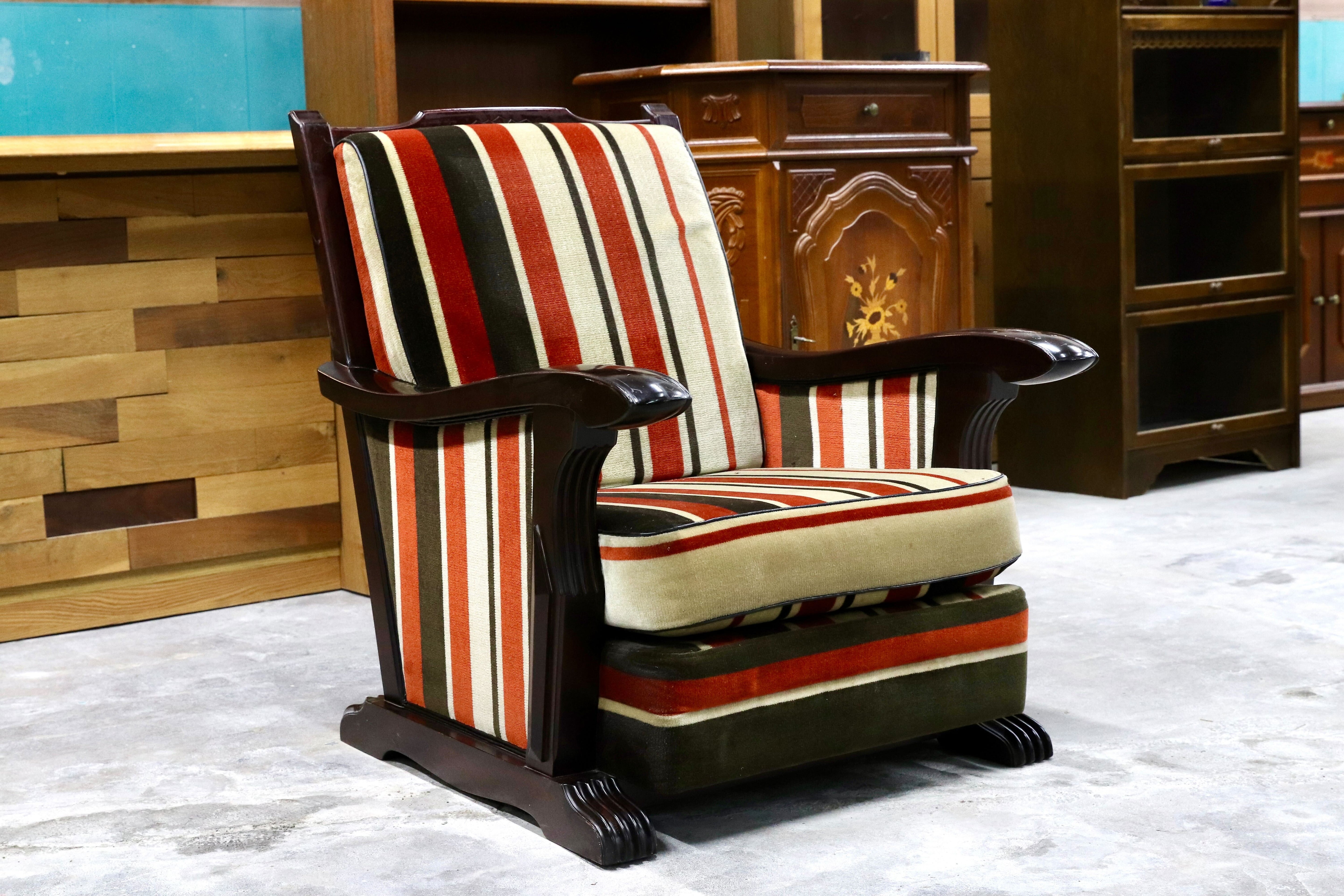 GMHK438A○モリシゲ / MORISHIGE 1人掛けソファ アームチェア シングルソファ 和モダン IDC大塚家具 クラシック ヴィンテージ 大正モダン