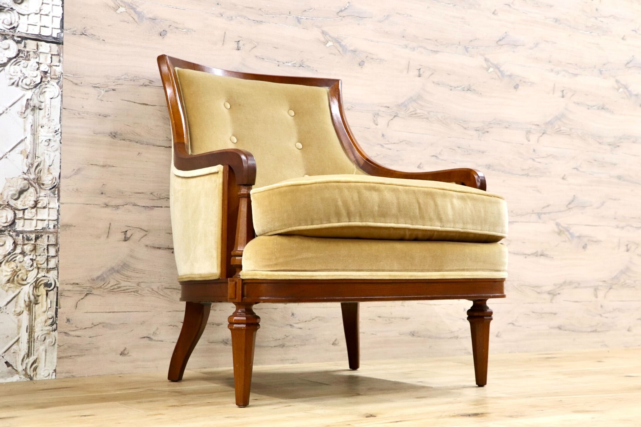 GMJK42A○DREXEL HERITAGE / ドレクセルヘリテイジ Upholstery 1人掛けソファ シングルソファ クラシック ヴィンテージ 応接 読書椅子