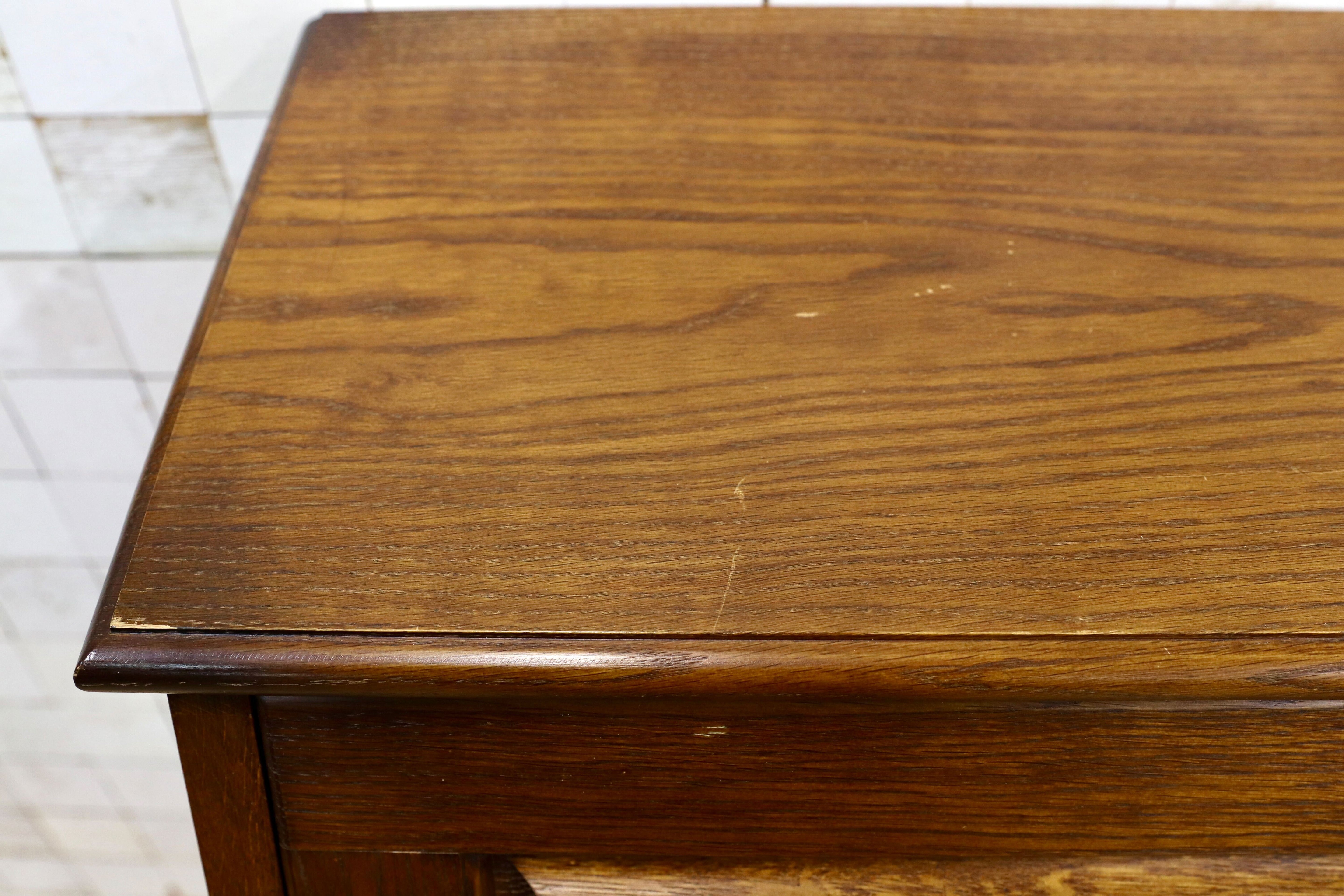 GMIH398○えぞ民芸家具 / EZO 蝦夷民芸家具 ライティングビューロー デスク 学習机 デスク 楢材 カントリー クラシック 約20万