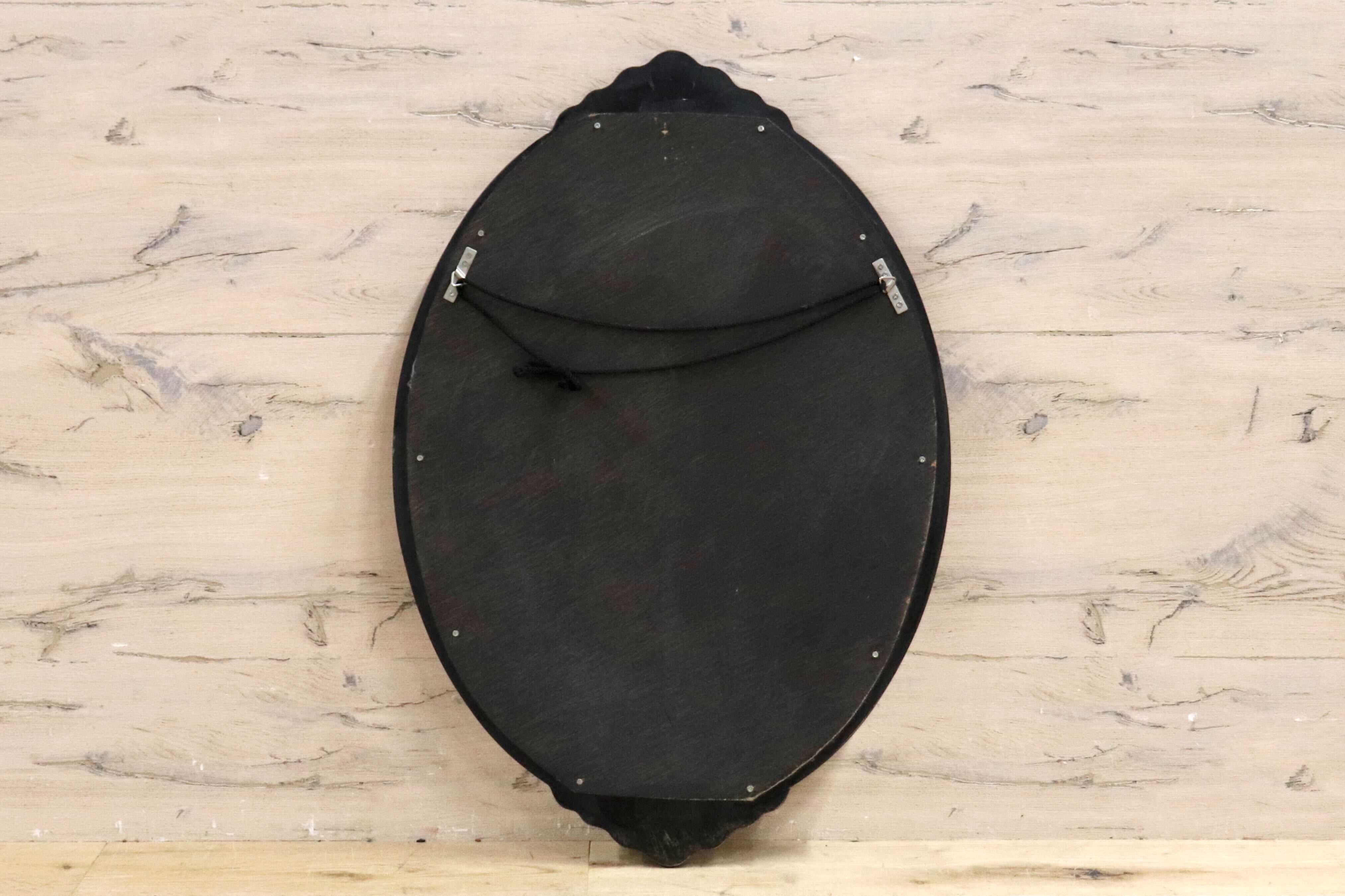 GMHH255○クラシカル ウォールミラー 木彫り 壁掛け鏡 木製フレーム ミラー クラシック 雑貨 楕円形