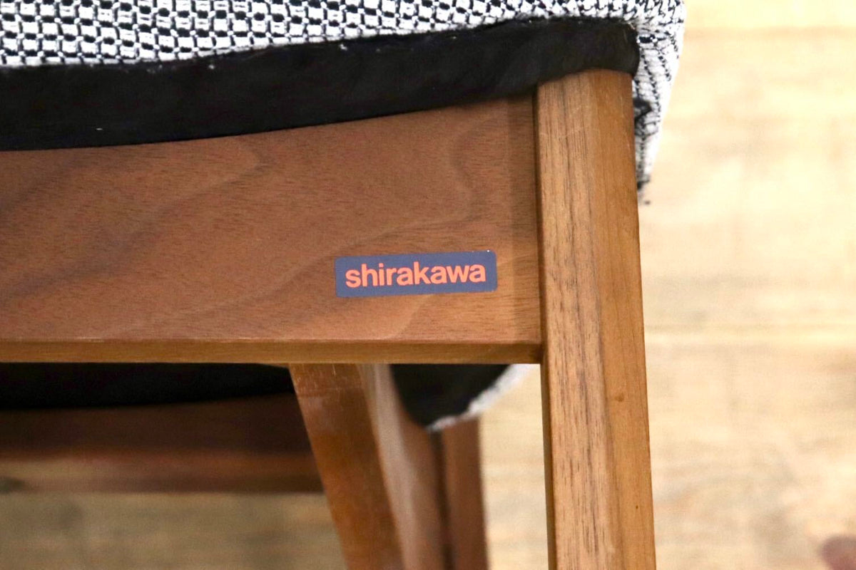 GMJS301A◯shirakawa / シラカワ ダイニングチェア 2脚セット ウォールナット材 北欧モダン 飛騨家具 木製椅子
