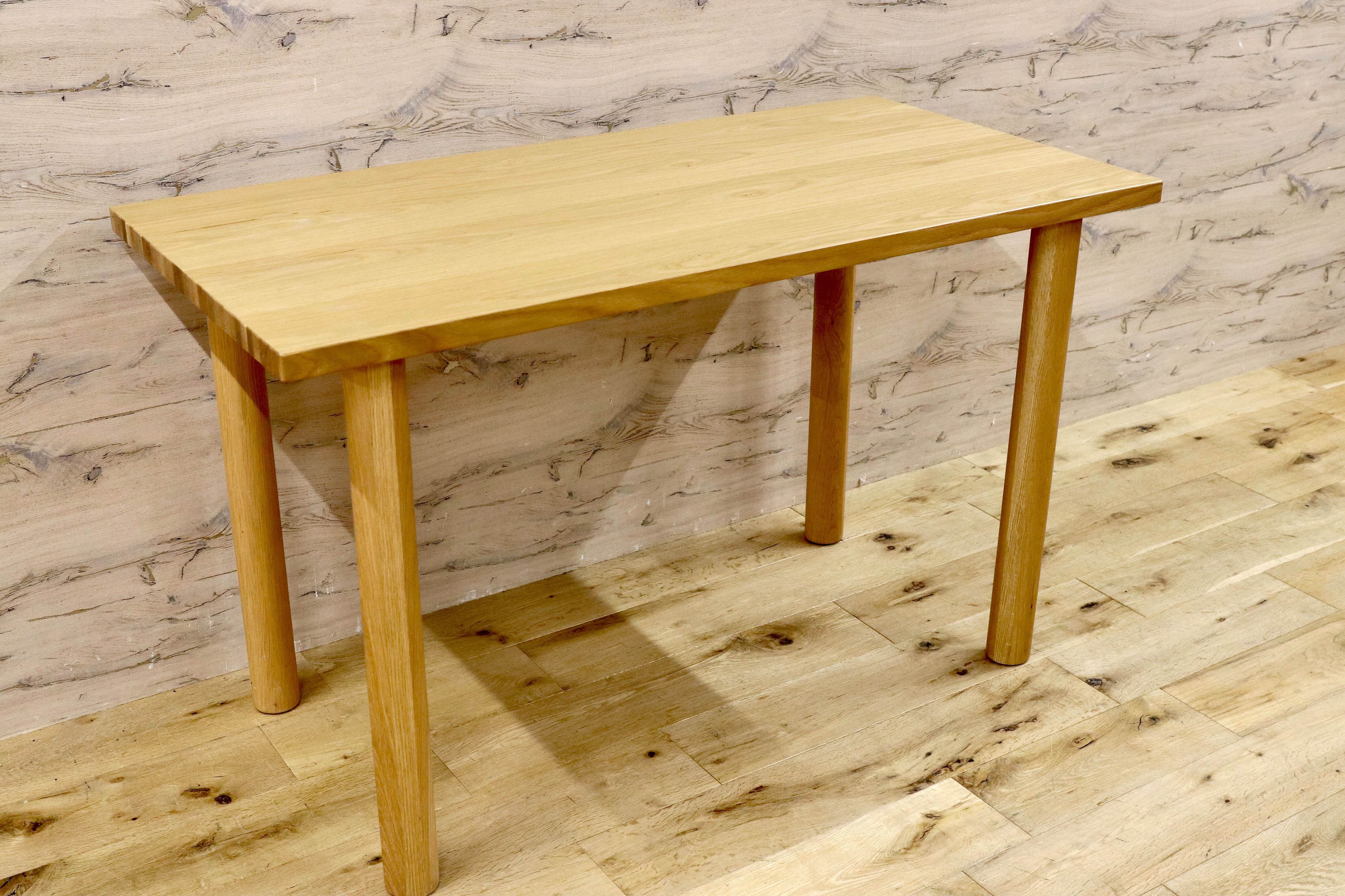 GMHK658○無印良品 / MUJI オーク無垢材 ダイニングテーブル 作業台 パソコンデスク 北欧スタイル シンプル ナチュラル 北欧スタイル