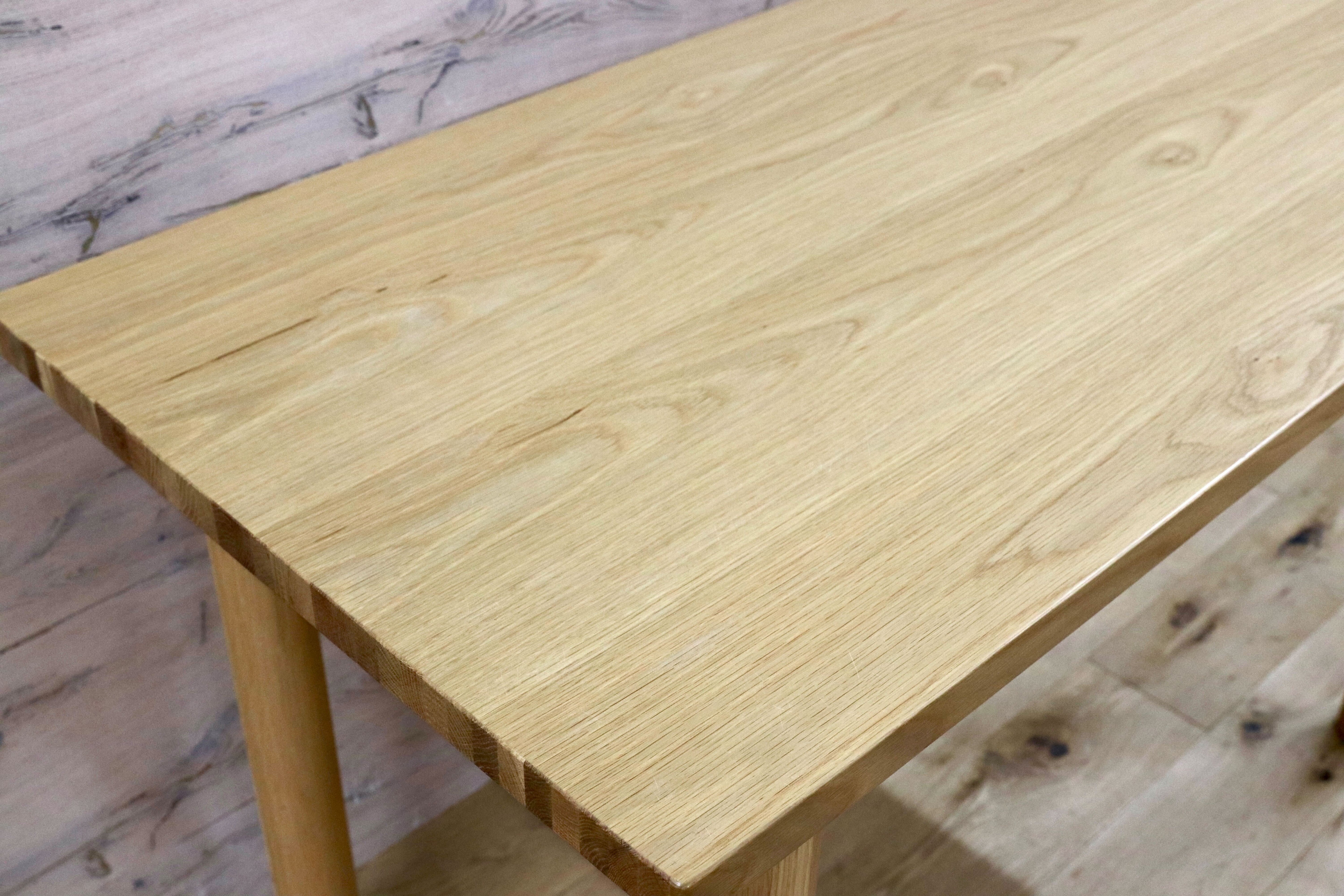GMHK658○無印良品 / MUJI オーク無垢材 ダイニングテーブル 作業台 パソコンデスク 北欧スタイル シンプル ナチュラル 北欧スタイル