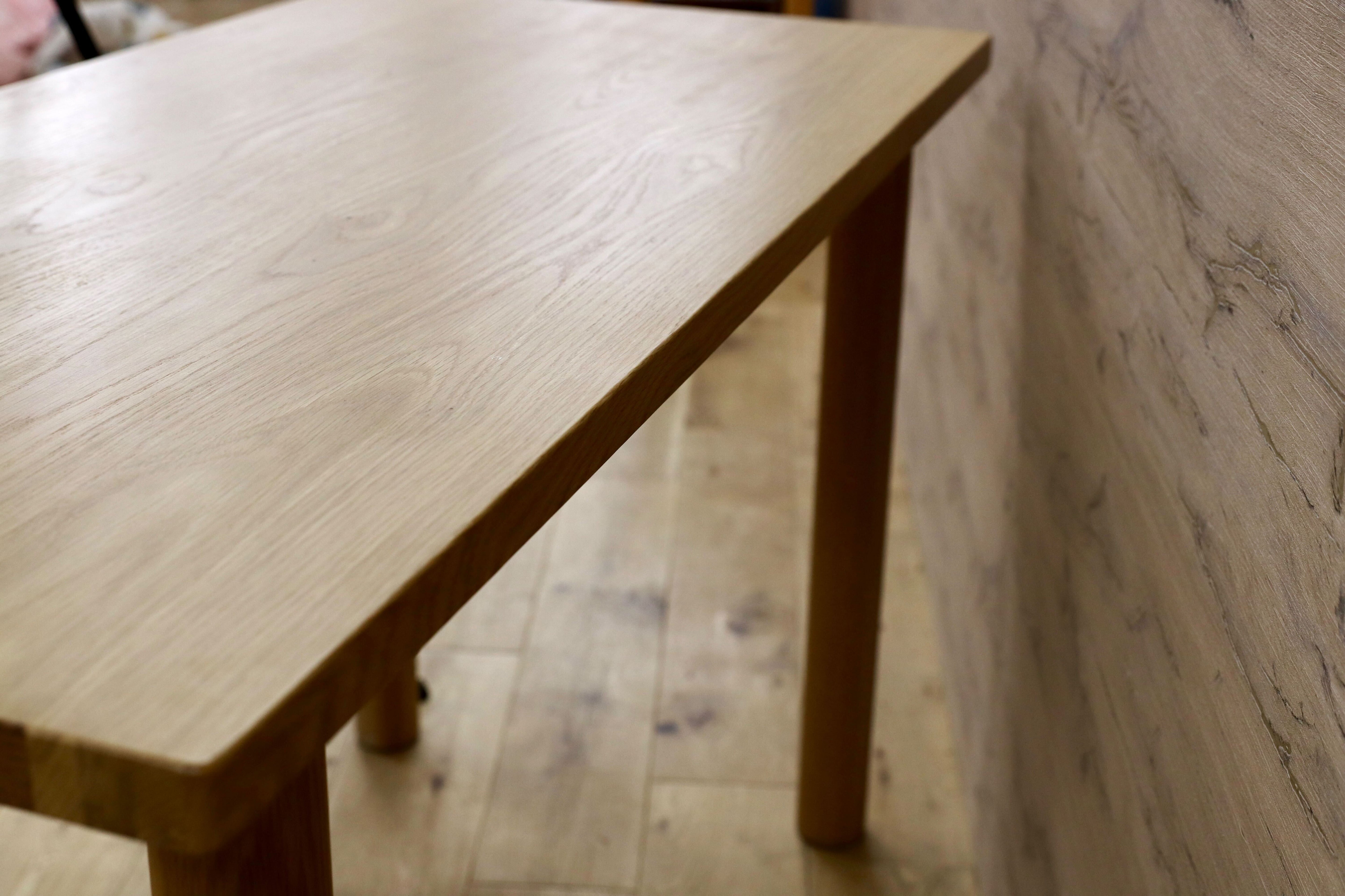GMHK658○無印良品 / MUJI オーク無垢材 ダイニングテーブル 作業台 パソコンデスク 北欧スタイル シンプル ナチュラル 北欧スタイル