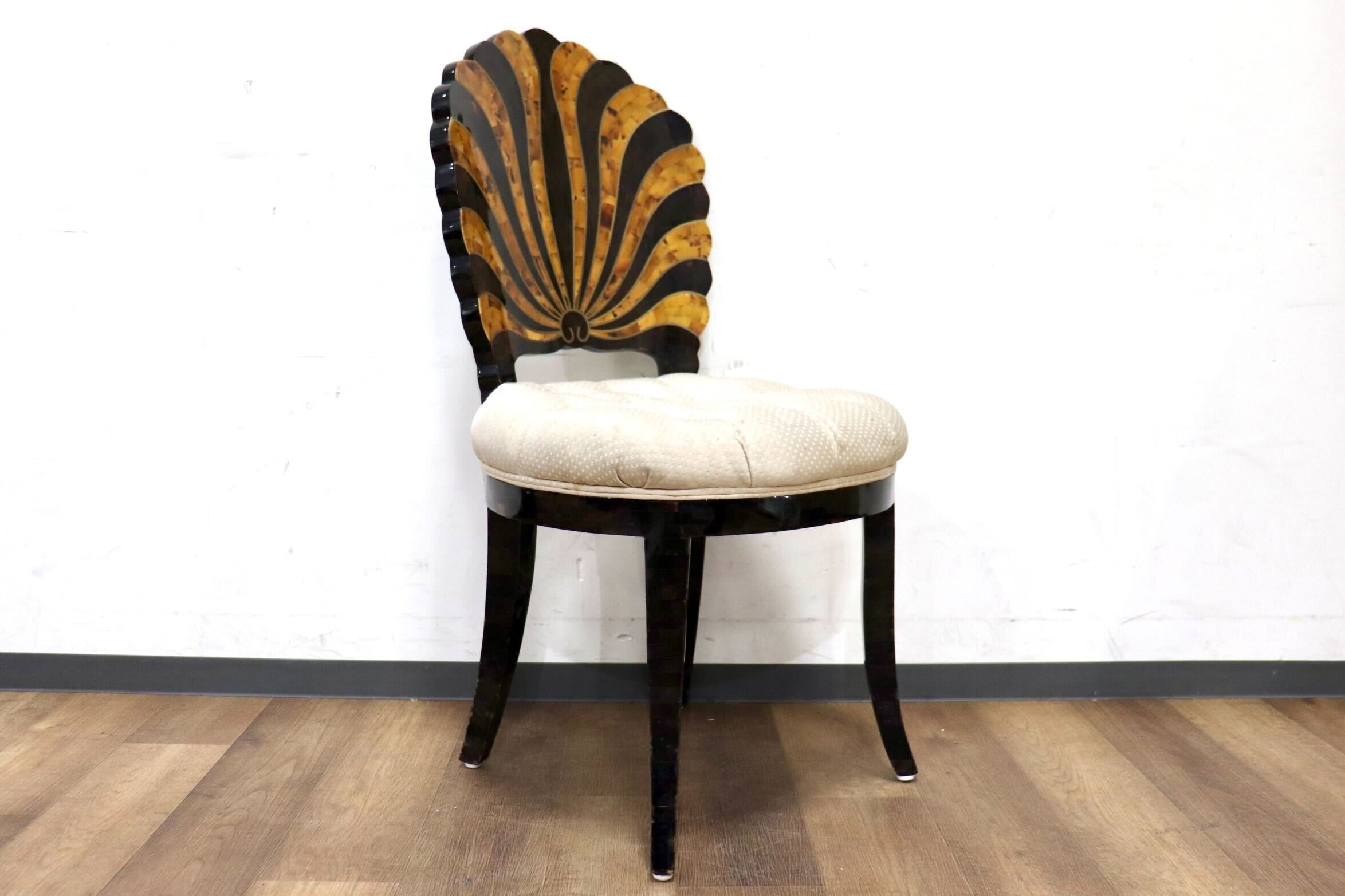 GMHO145○MAITLAND-SMITH / メートランドスミス シェルバックチェア ダイニングチェア 最高級 ファブリック 希少 クラシック 定価約32万