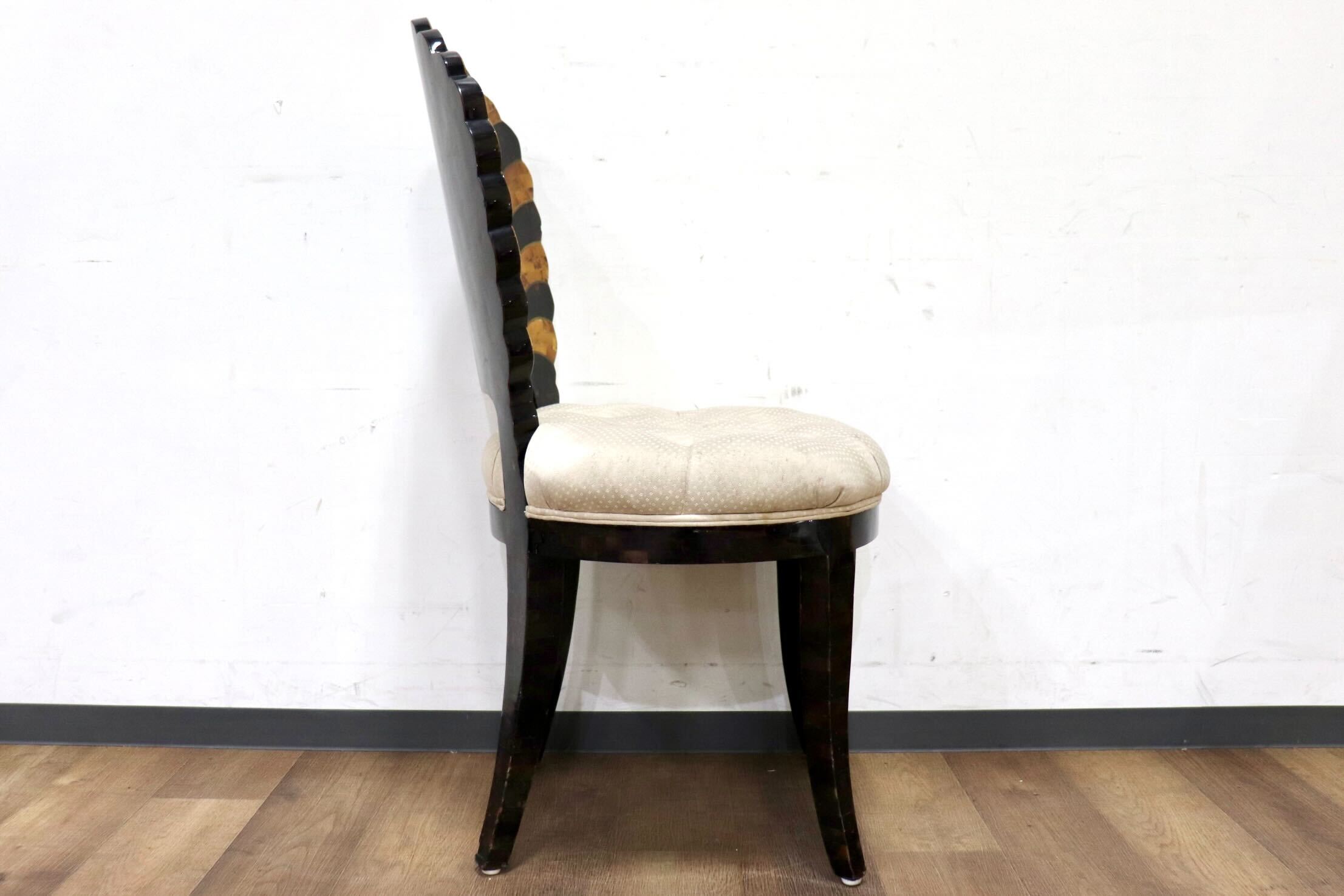 GMHO145○MAITLAND-SMITH / メートランドスミス シェルバックチェア ダイニングチェア 最高級 ファブリック 希少 クラシック 定価約32万