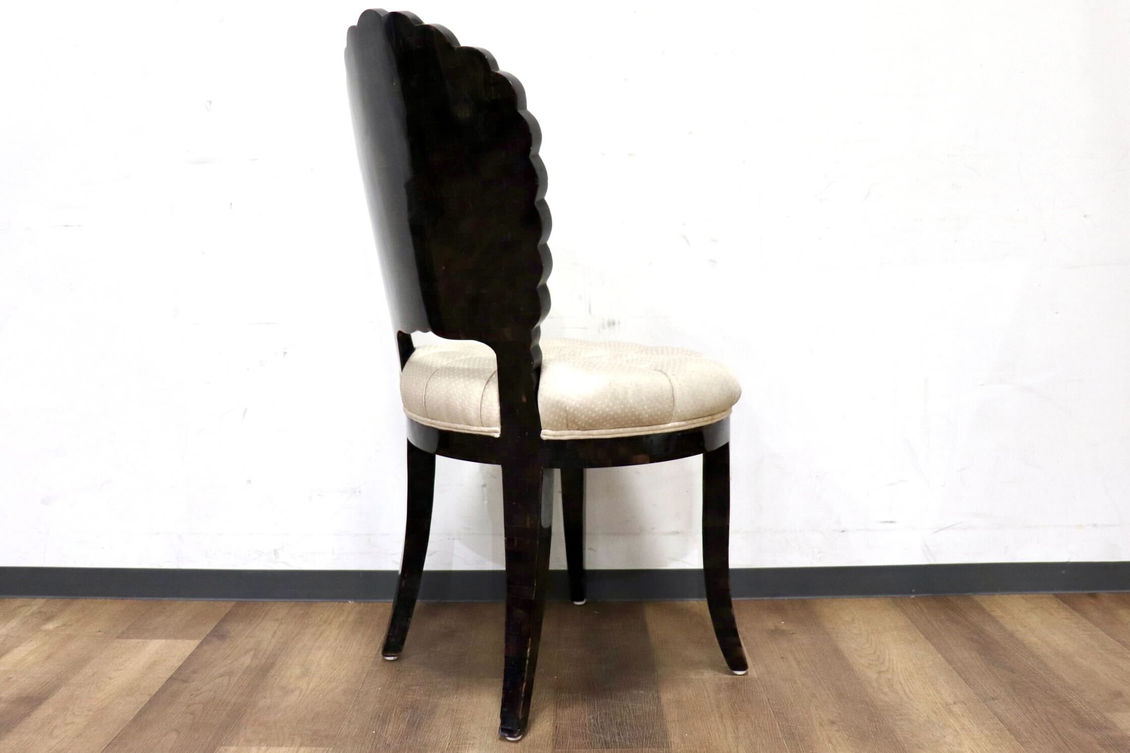 GMHO145○MAITLAND-SMITH / メートランドスミス シェルバックチェア ダイニングチェア 最高級 ファブリック 希少 クラシック 定価約32万