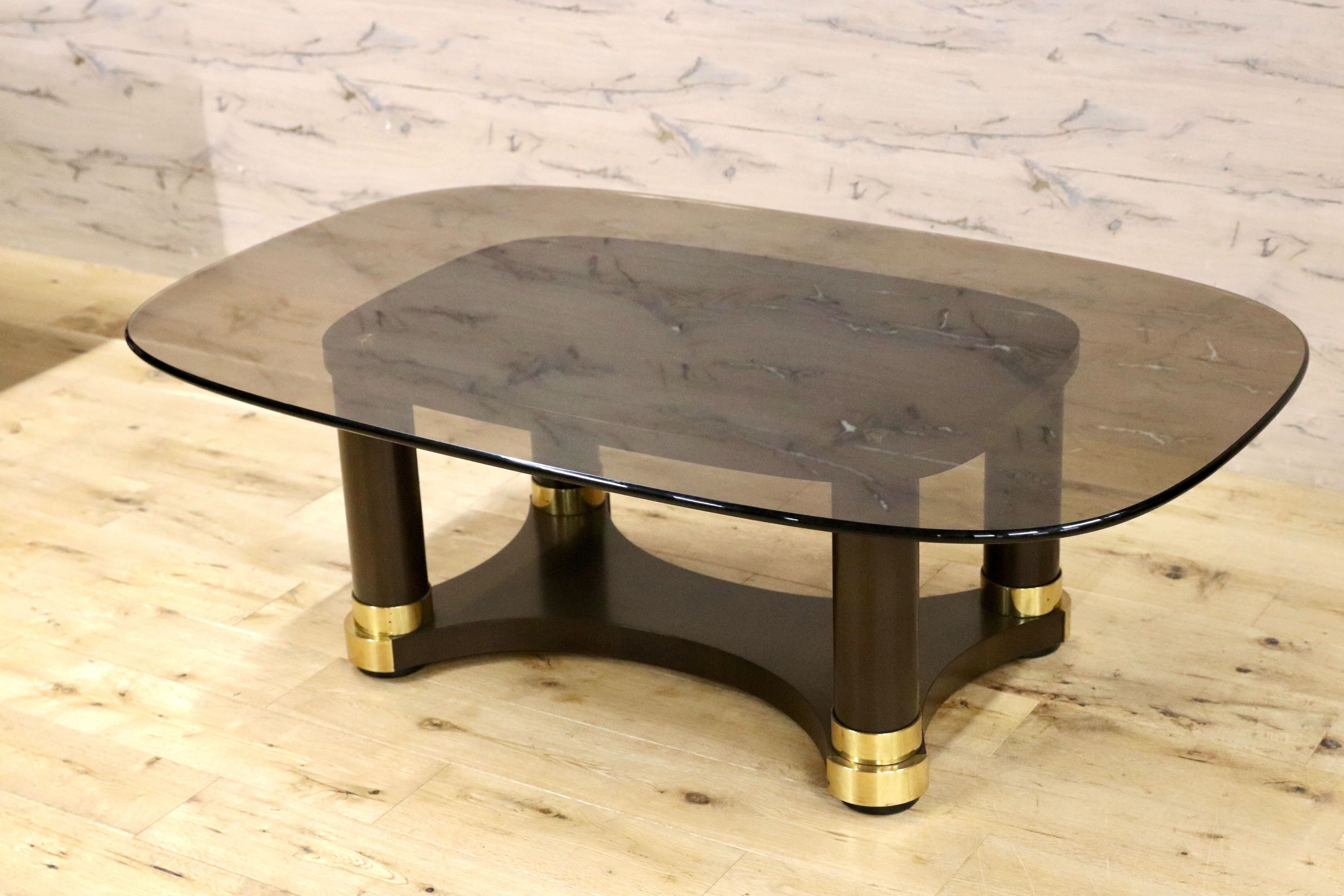 GMIK859○domani / ドマーニ Forza フォルザ THA495LD ガラステーブル センターテーブル リビングテーブル カリモク最高峰 クラシック