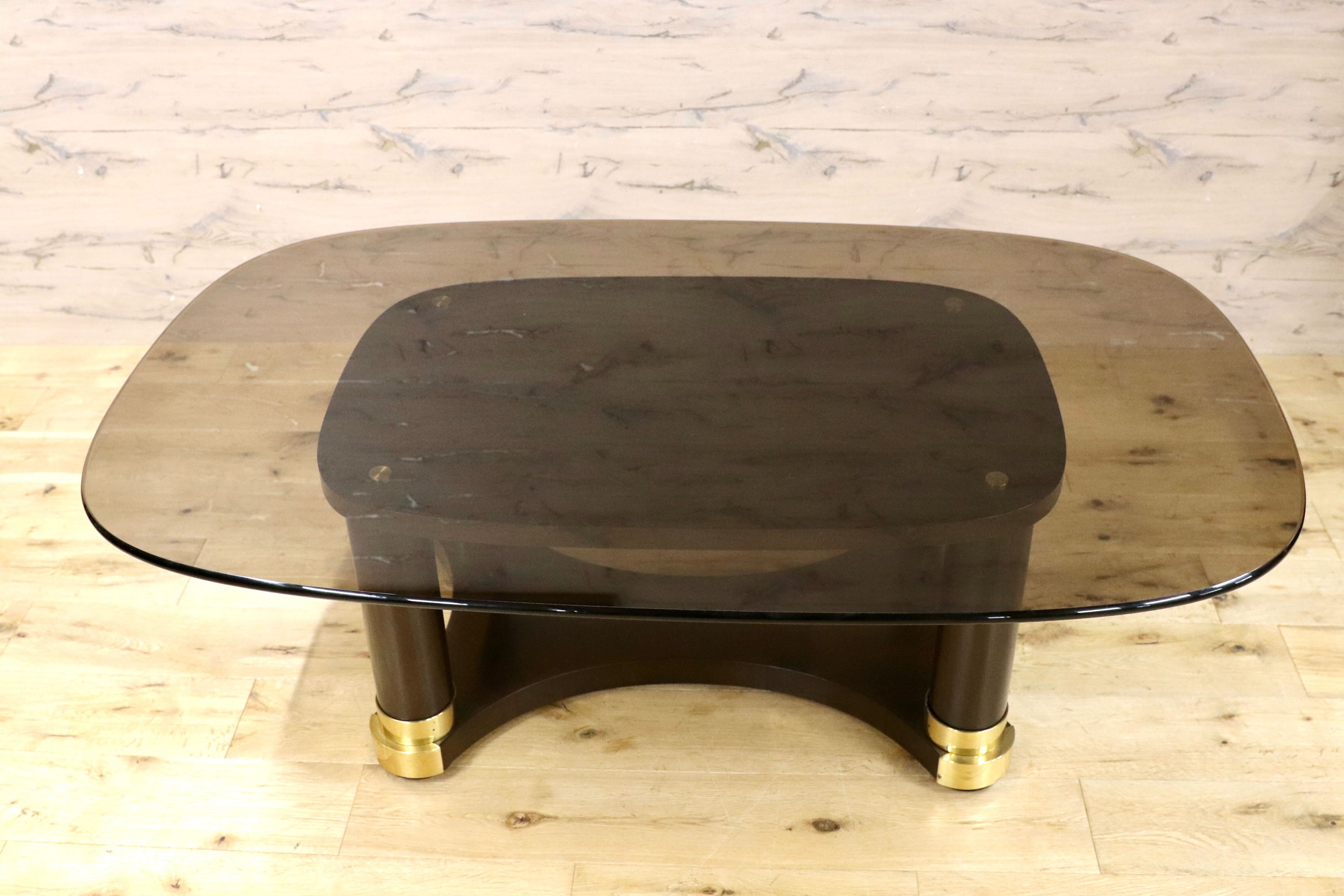 GMIK859○domani / ドマーニ Forza フォルザ THA495LD ガラステーブル センターテーブル リビングテーブル カリモク最高峰 クラシック