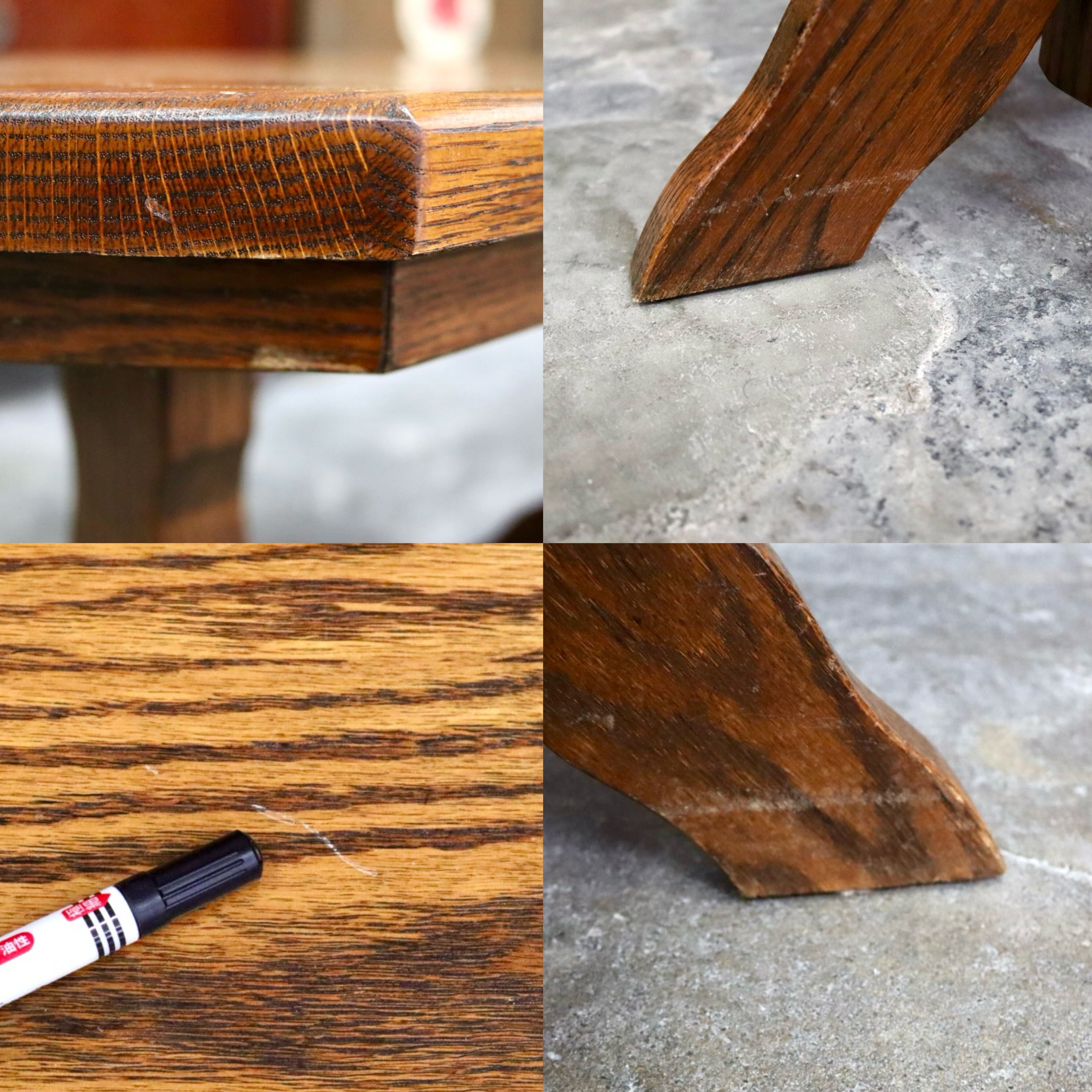 GMIS394○オランダ ダッチカントリースタイル サイドテーブル コーヒーテーブル 花台 飾り台 ベンチ オーク材 レトロ