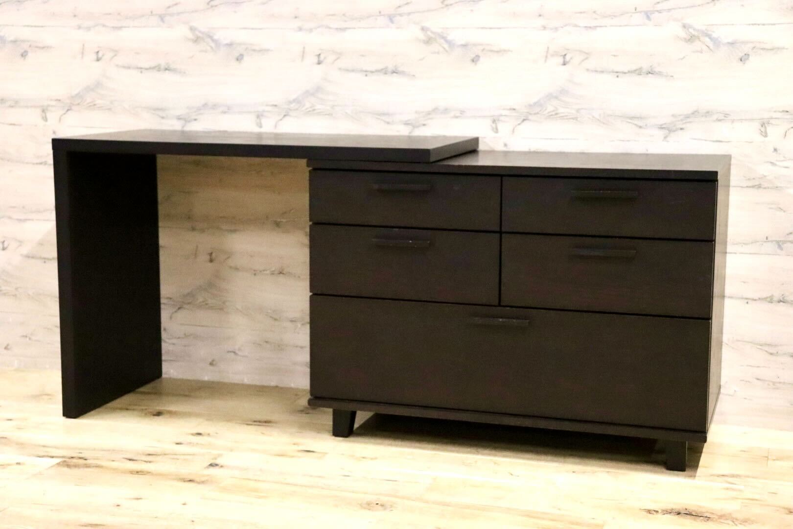 GMHS399○ACTUS / アクタス FB チェスト サイドボード パソコンデスク 収納家具 シンプルモダン リビング収納 ダークブラウン