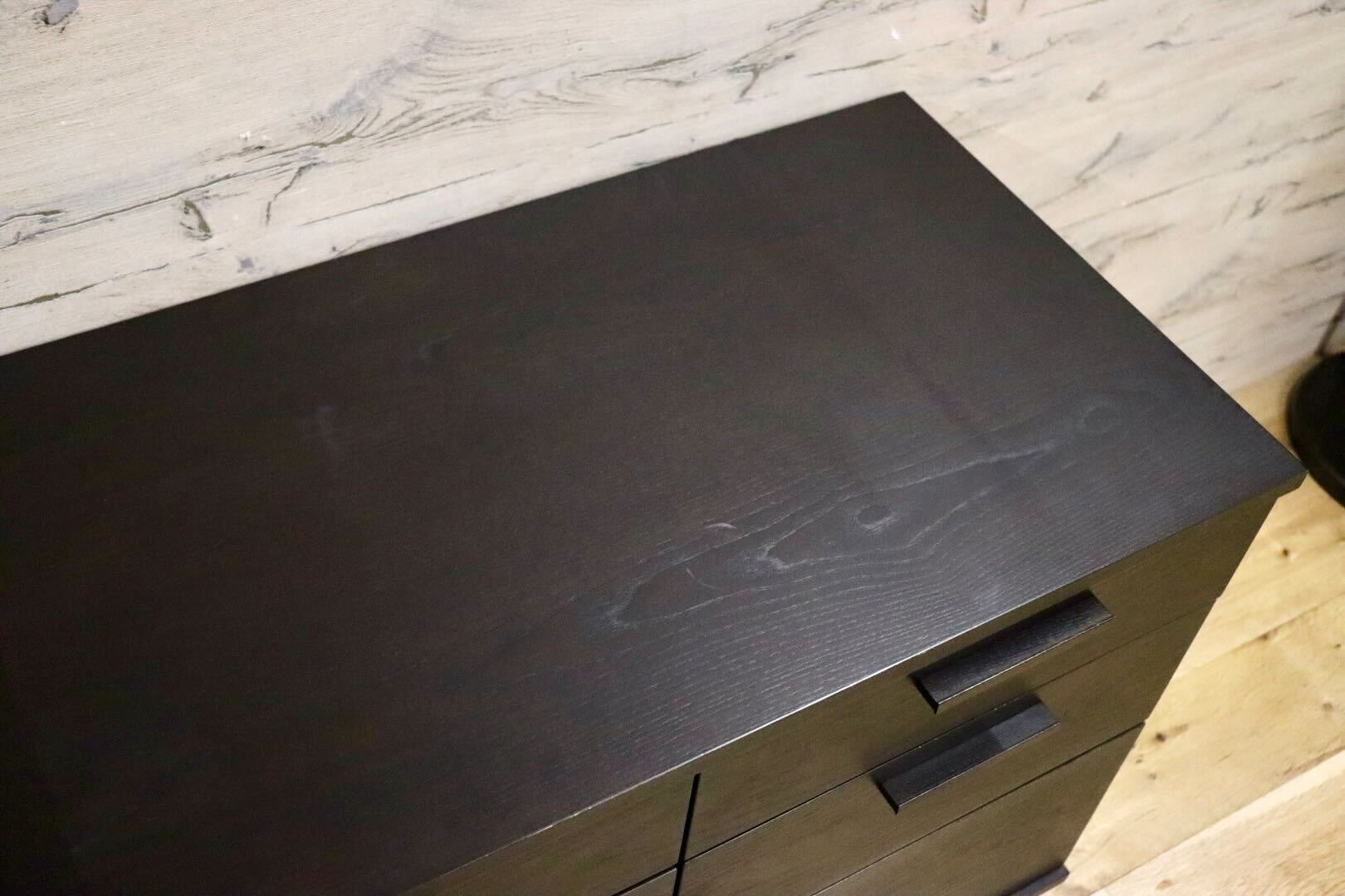 GMHS399○ACTUS / アクタス FB チェスト サイドボード パソコンデスク 収納家具 シンプルモダン リビング収納 ダークブラウン