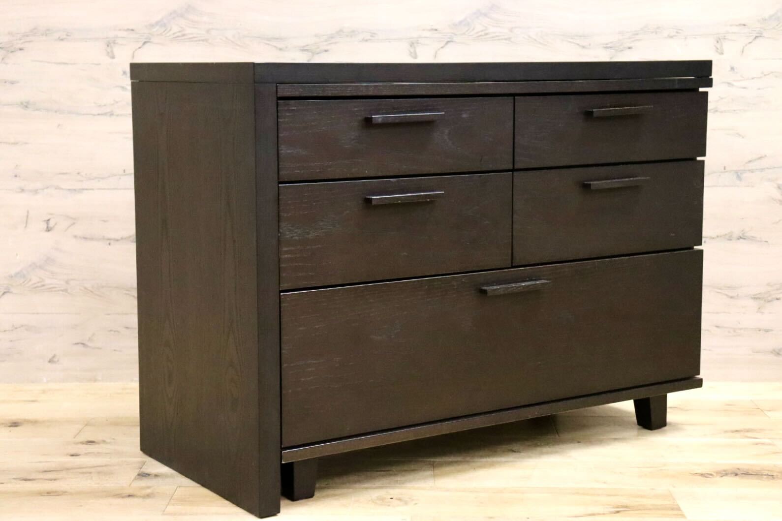 GMHS399○ACTUS / アクタス FB チェスト サイドボード パソコンデスク 収納家具 シンプルモダン リビング収納 ダークブラウン