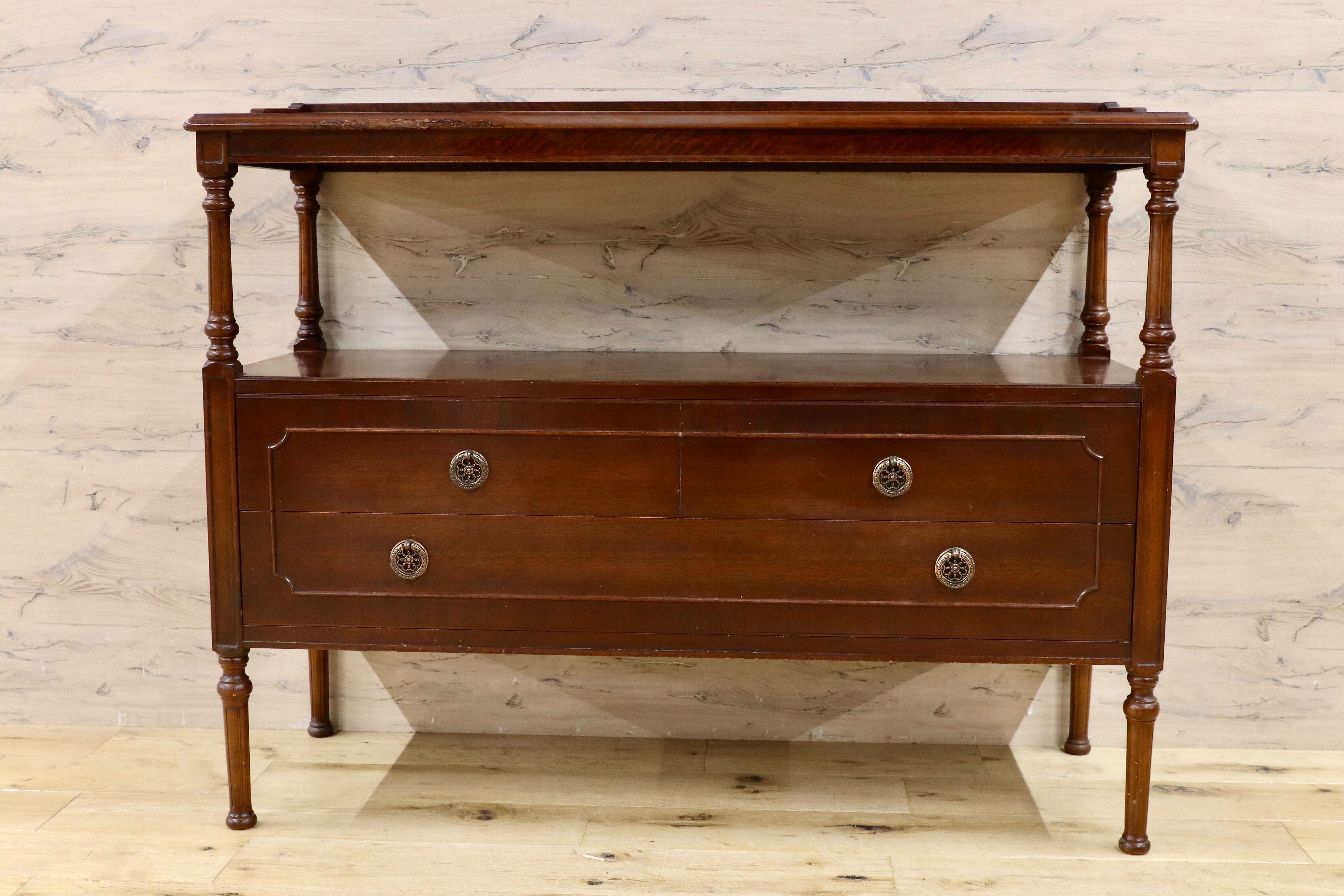 GMHK673○メープル不二家 サイドボード リビングボード キャビネット 神戸洋家具 クラシック ヴィンテージ アンティーク 家具