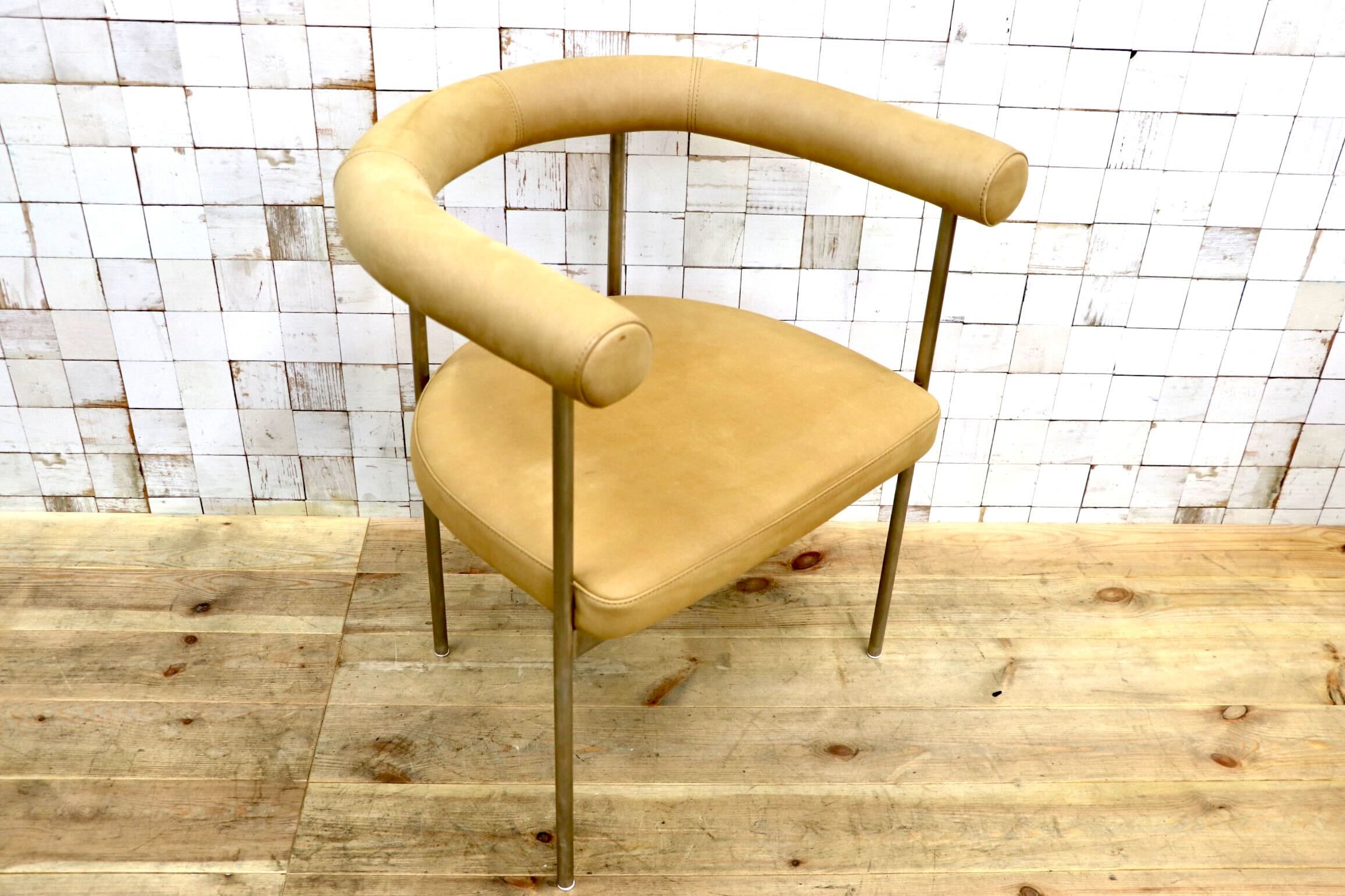 GMJK39A〇UNITED STRANGERS / ユナイテッド・ストレンジャーズ The Grafton Dining Chair ダイニングチェア 本革 フルアニリン 定価約11万